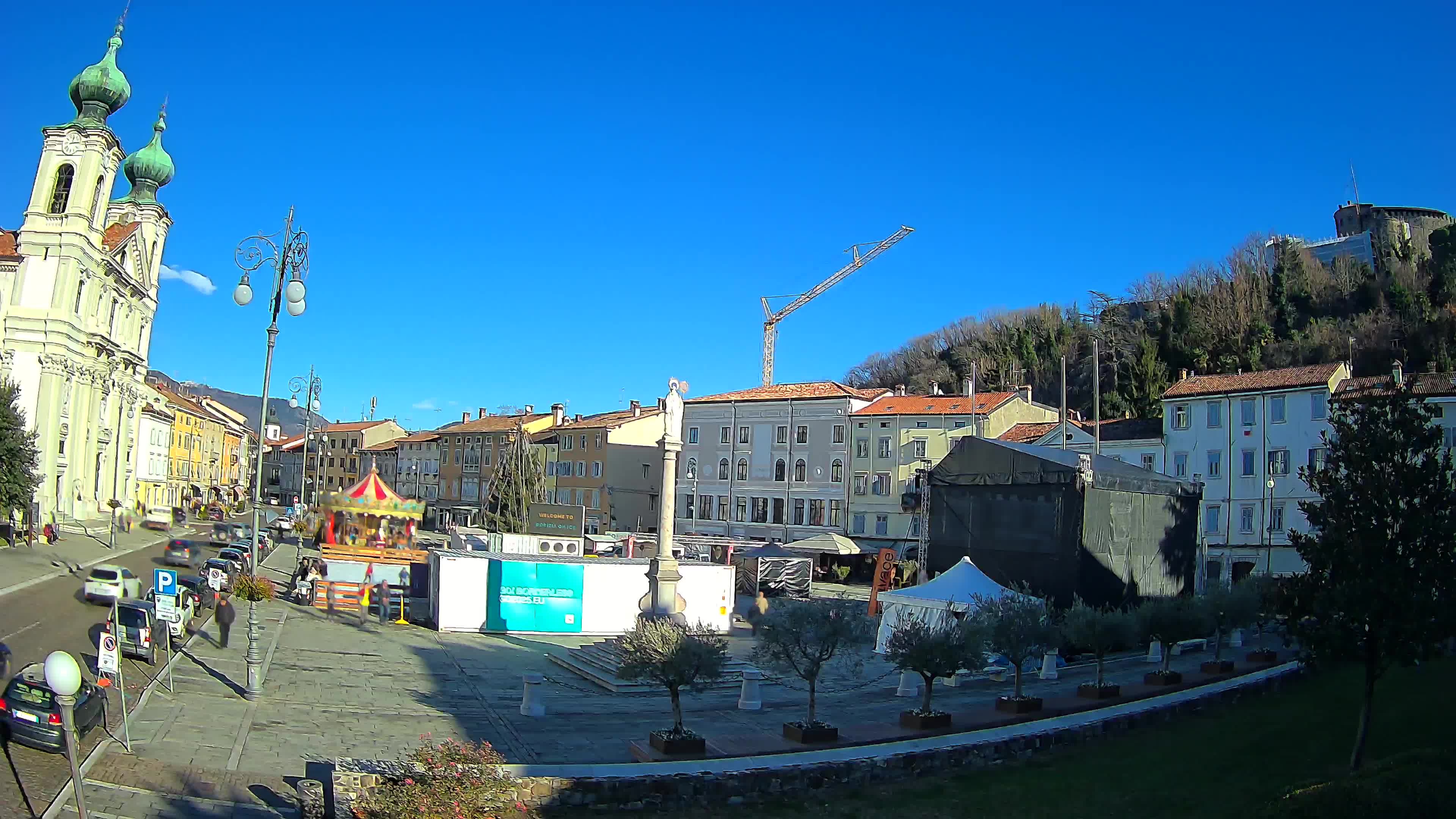 Webcam Gorizia Piazza della Vittoria e Duomo di S. Ignazio