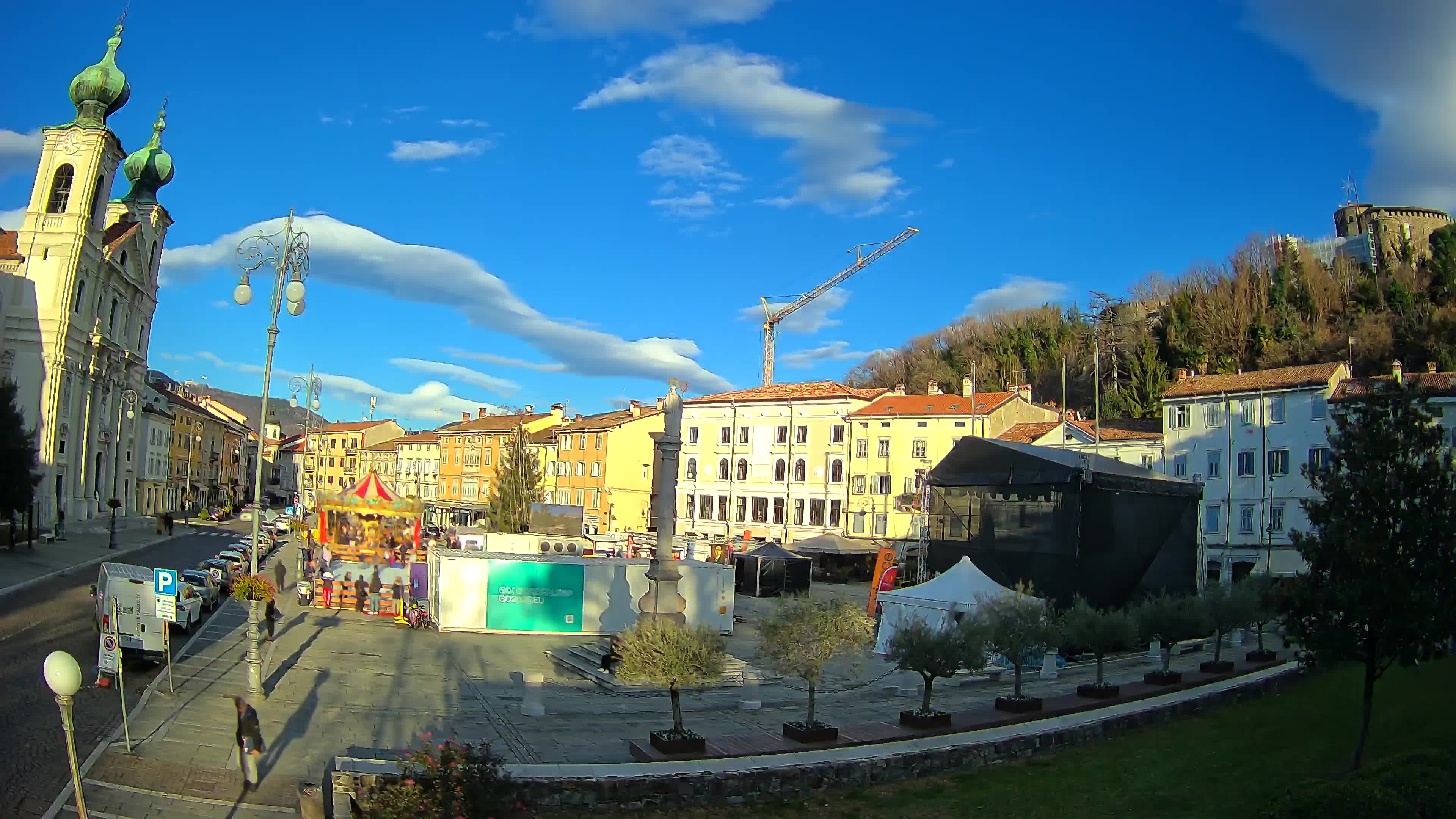 Webcam Gorizia Piazza della Vittoria e Duomo di S. Ignazio