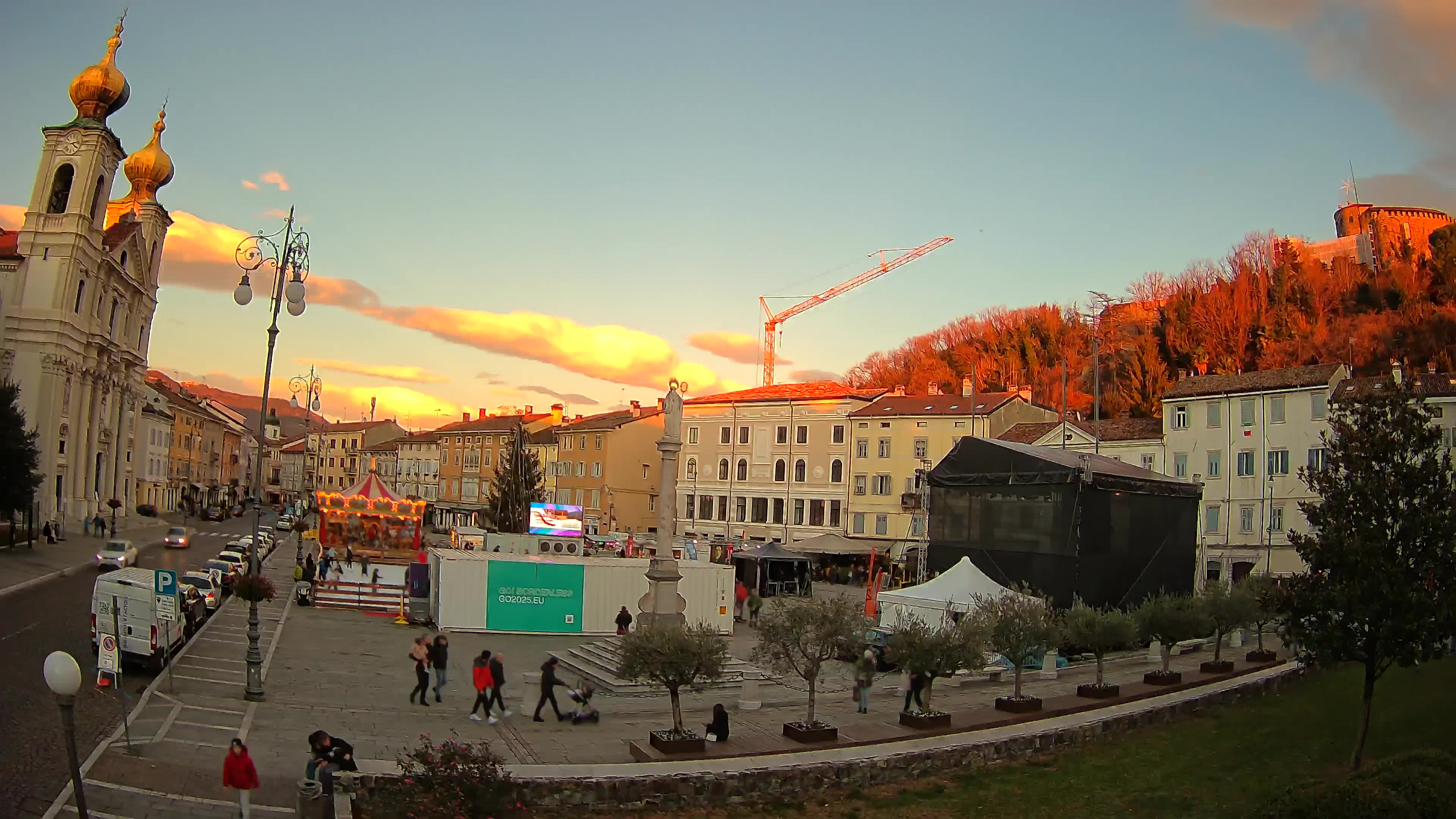 Webcam Gorizia Vittoria square – Cathedral of st. Ignazio