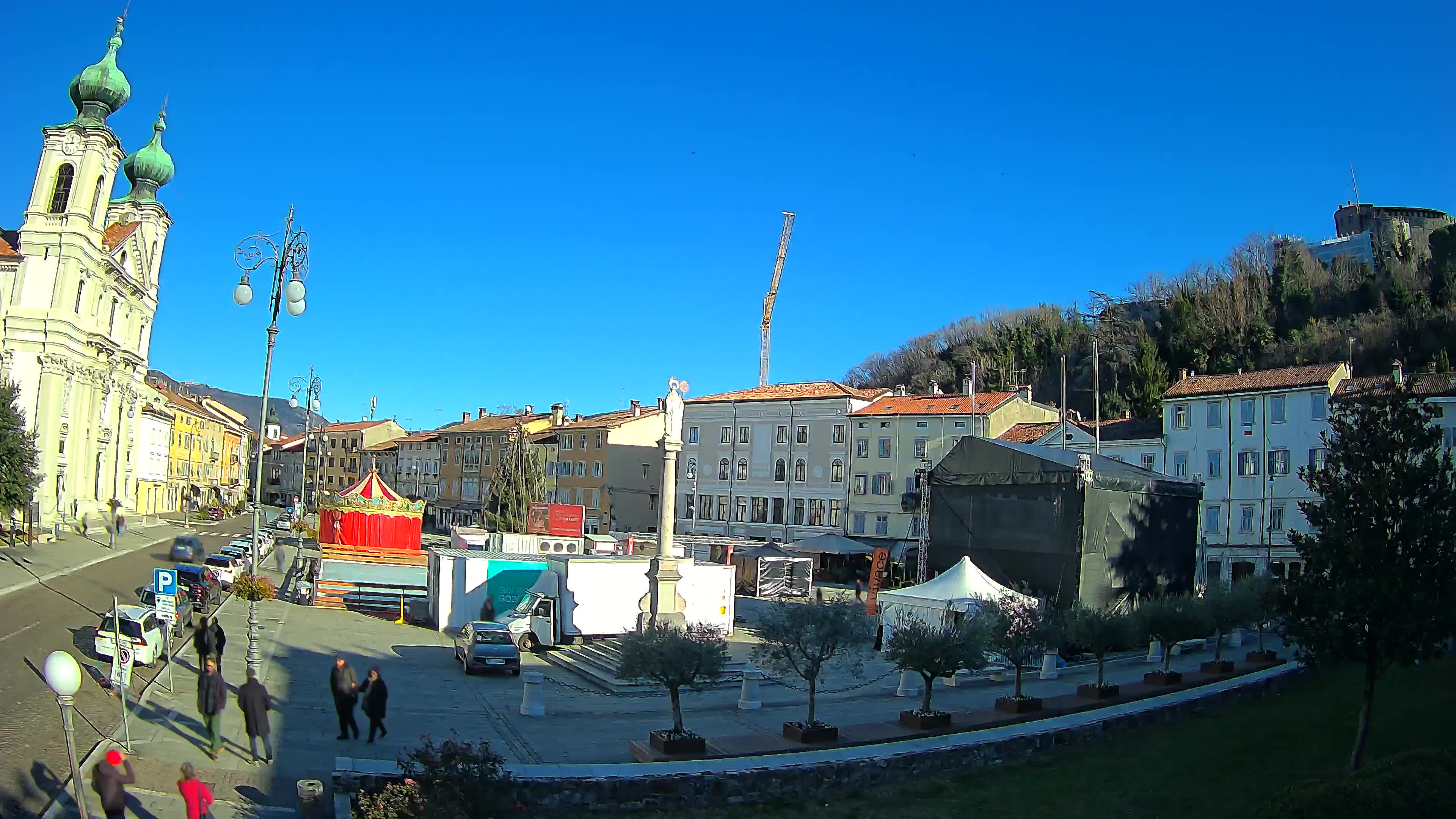 Webcam Gorizia Piazza della Vittoria e Duomo di S. Ignazio