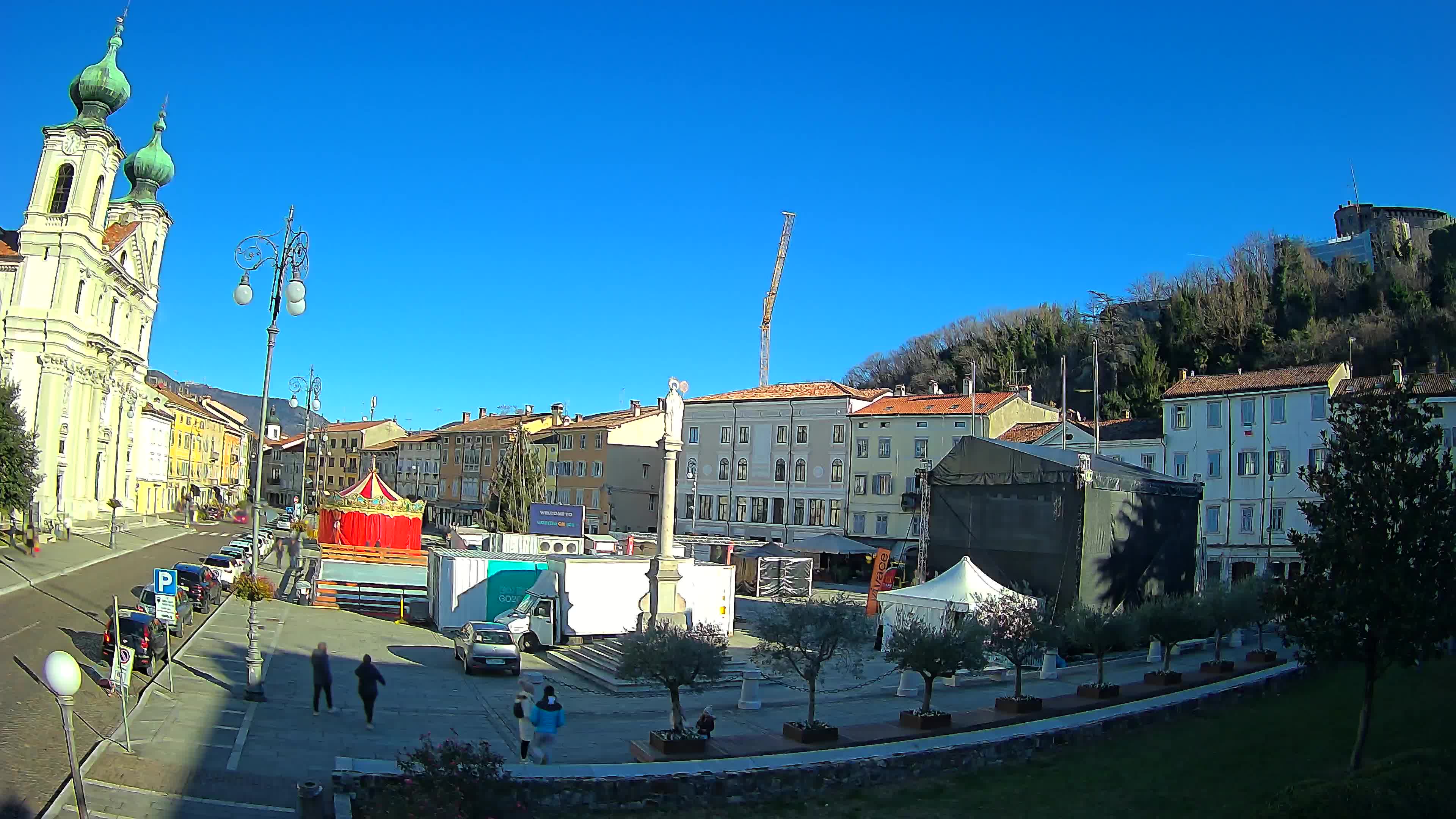 Webcam Gorizia Piazza della Vittoria e Duomo di S. Ignazio