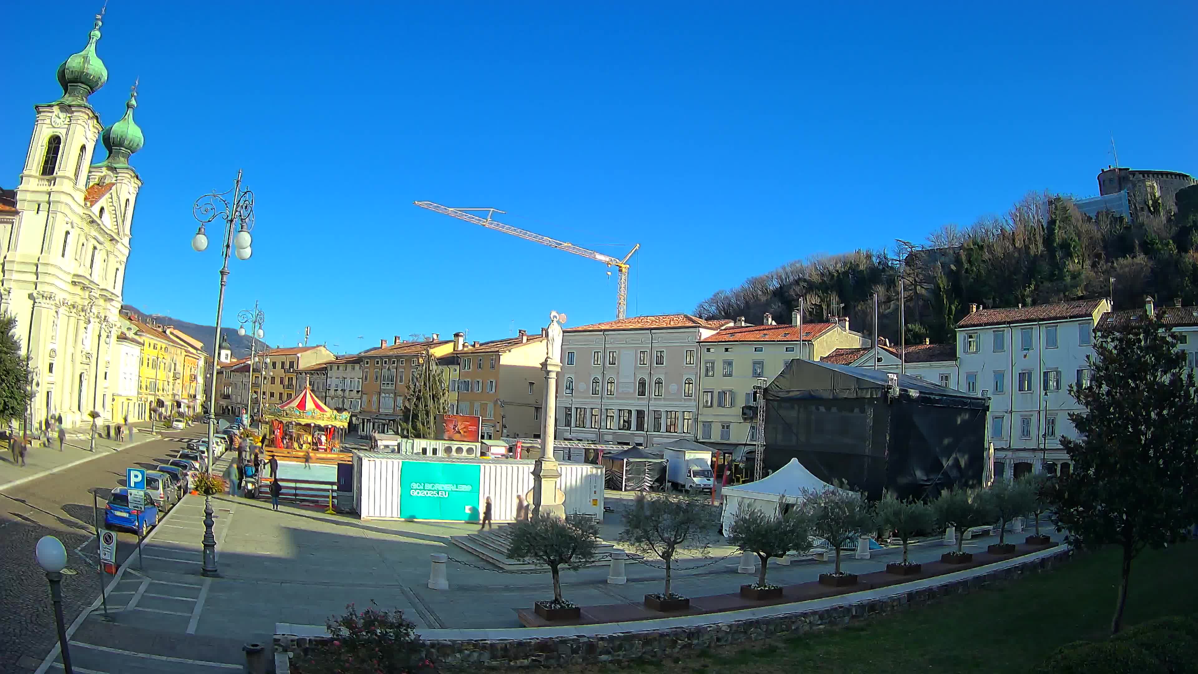 Webcam Gorizia Piazza della Vittoria e Duomo di S. Ignazio