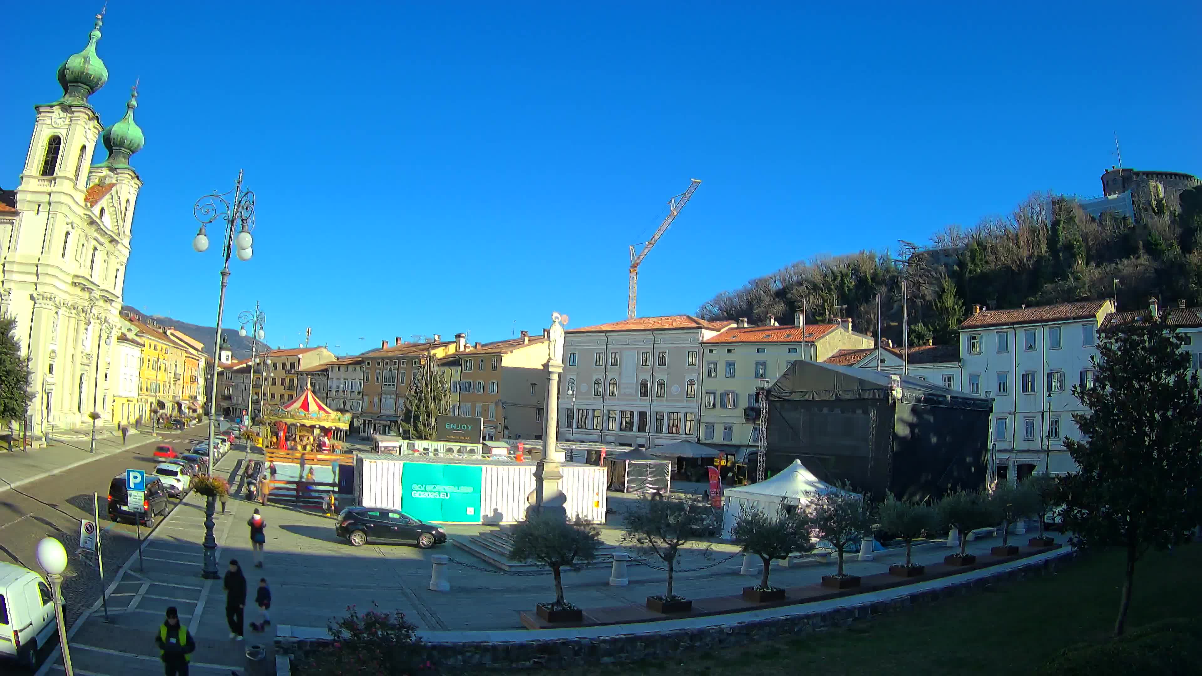 Webcam Gorizia Vittoria square – Cathedral of st. Ignazio