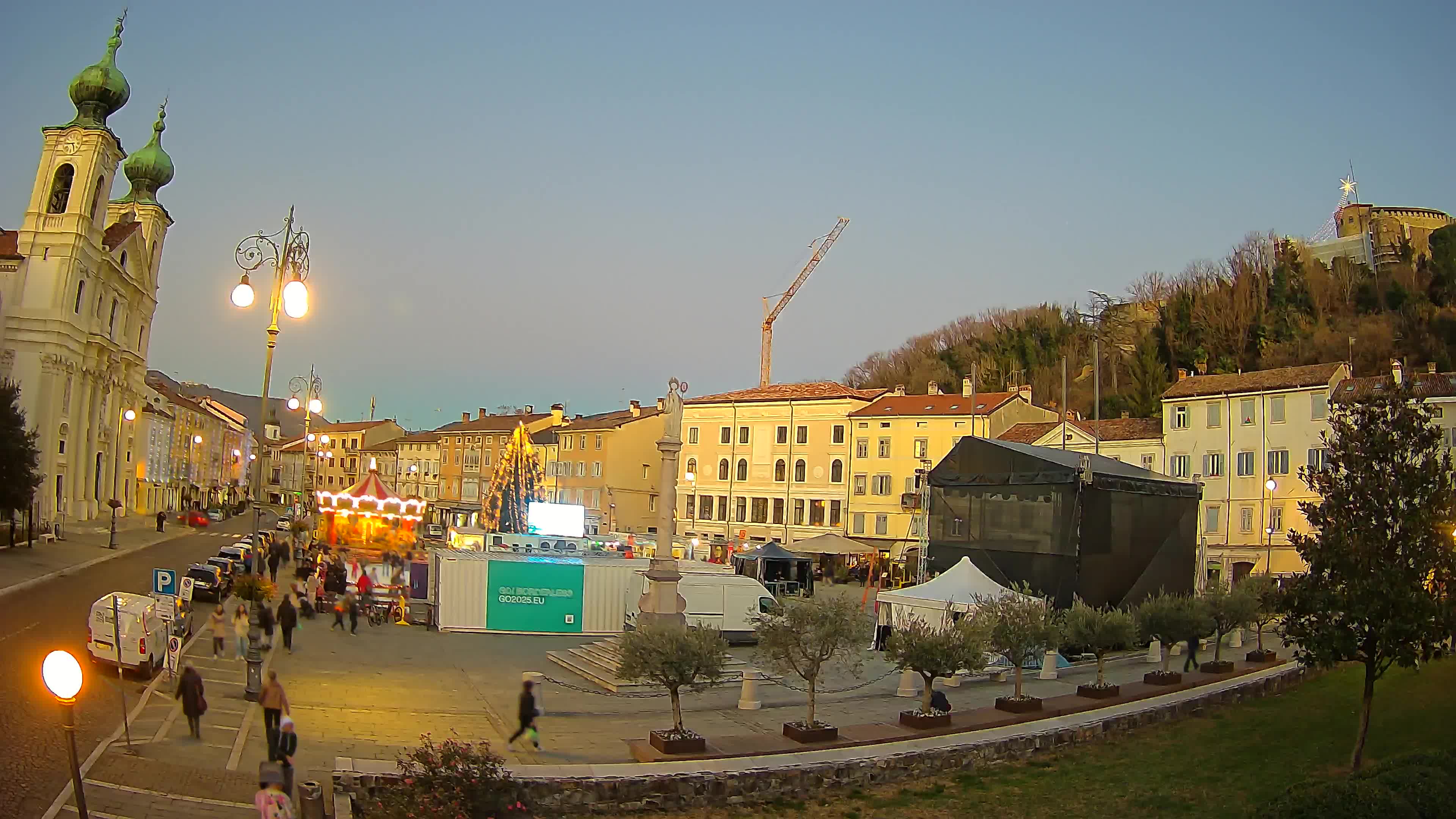 Webcam Gorizia Vittoria square – Cathedral of st. Ignazio