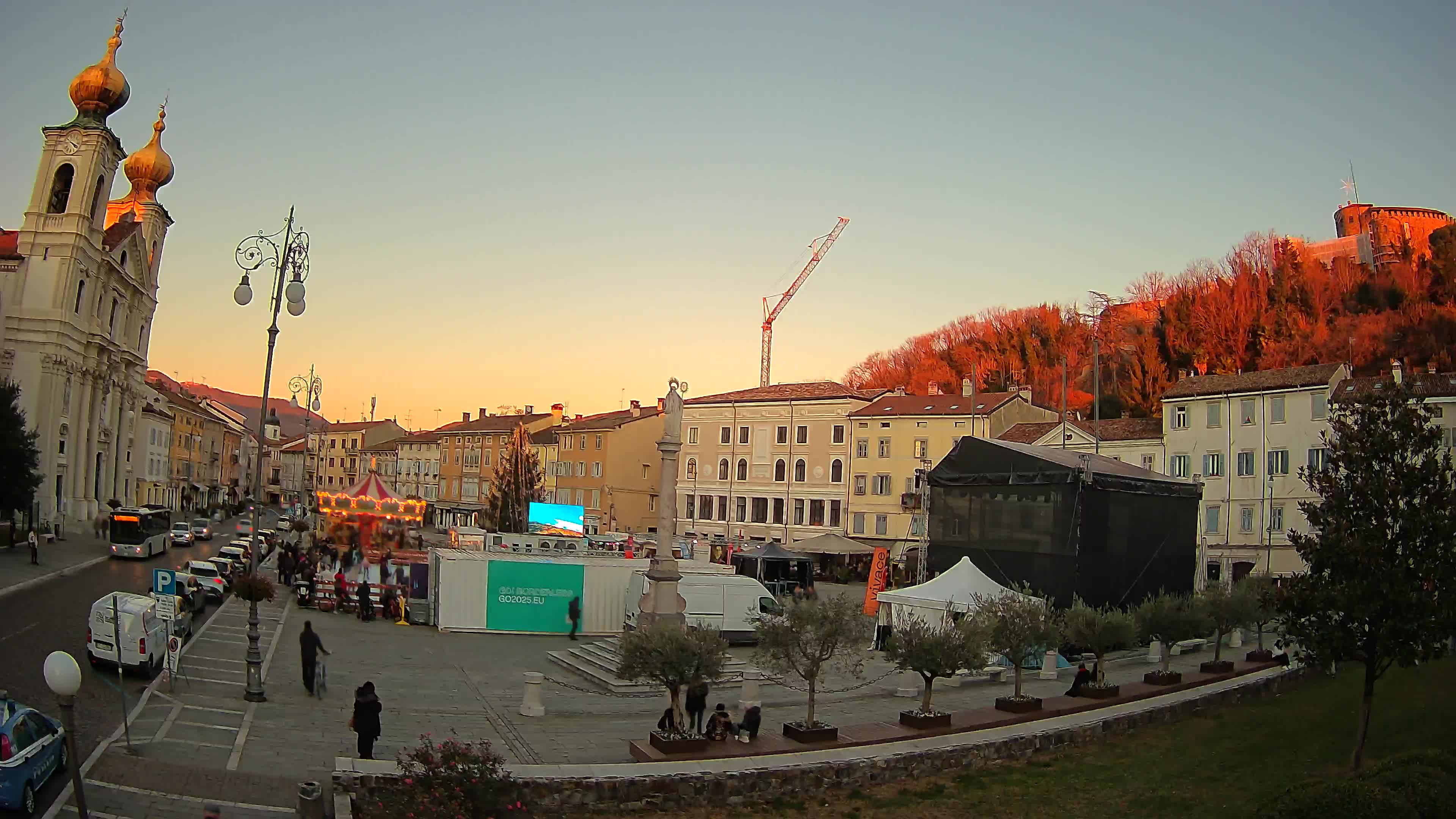 Webcam Gorizia Vittoria square – Cathedral of st. Ignazio