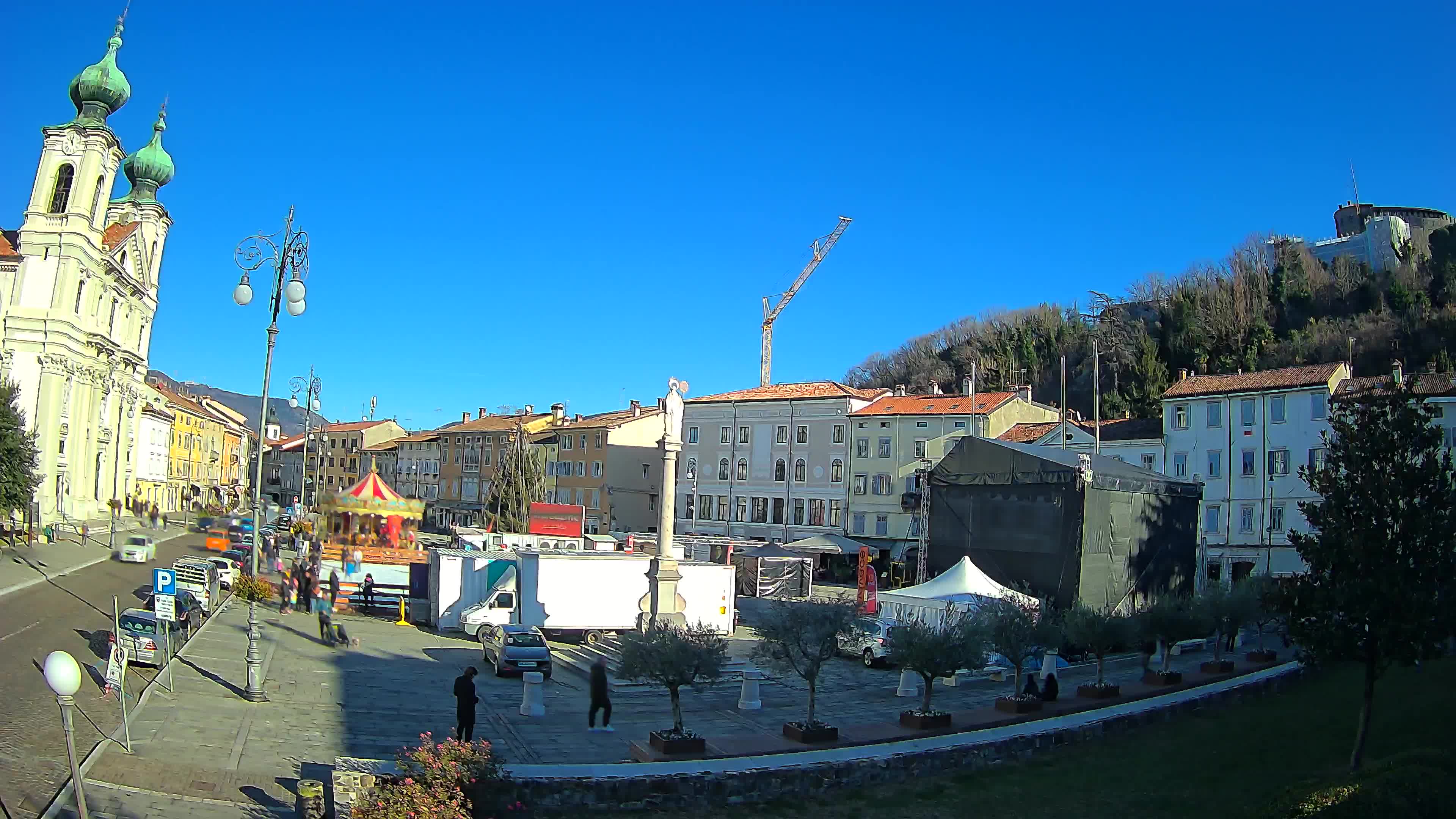 Webcam Gorizia Piazza della Vittoria e Duomo di S. Ignazio