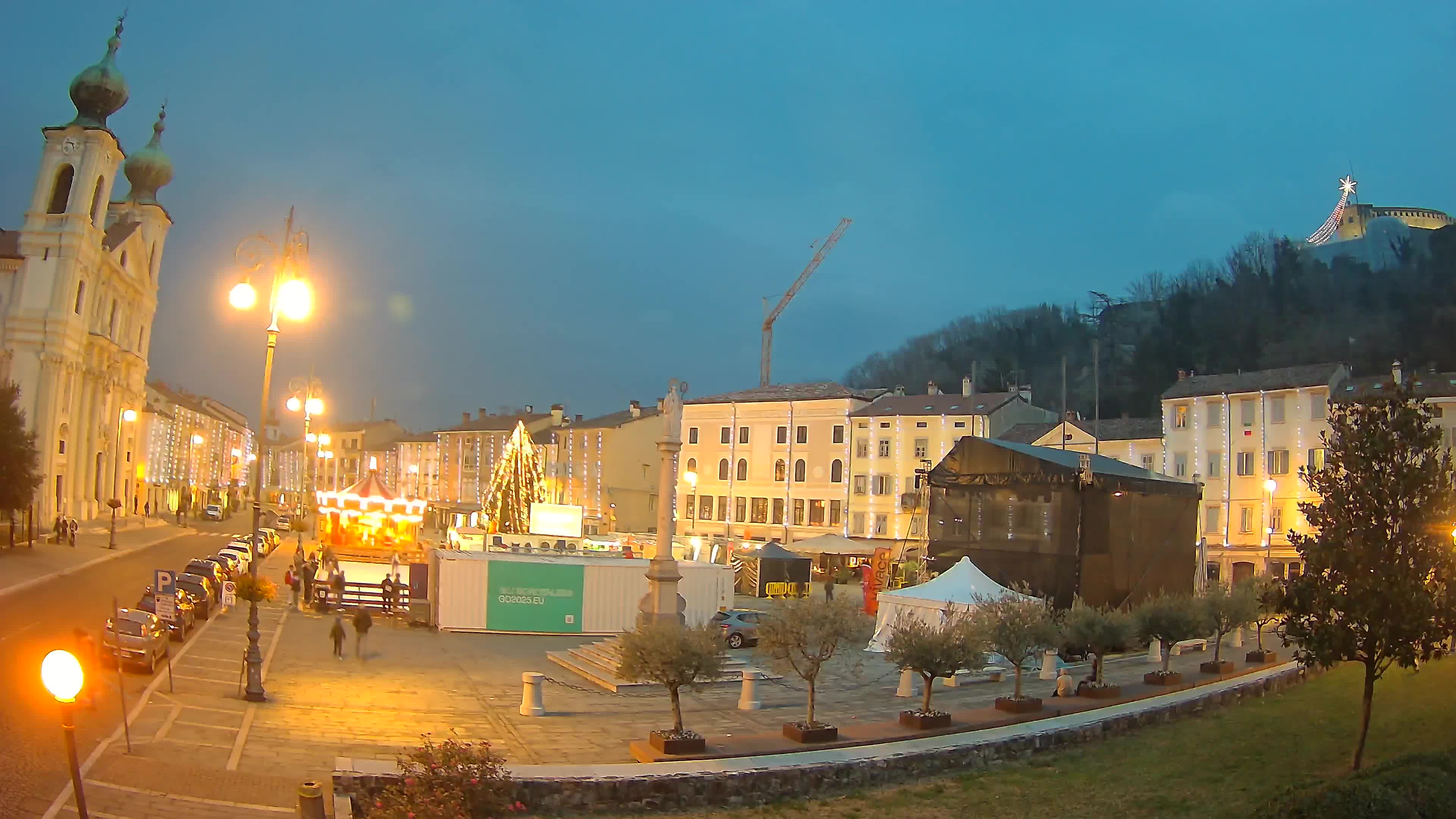 Webcam Gorizia Vittoria square – Cathedral of st. Ignazio