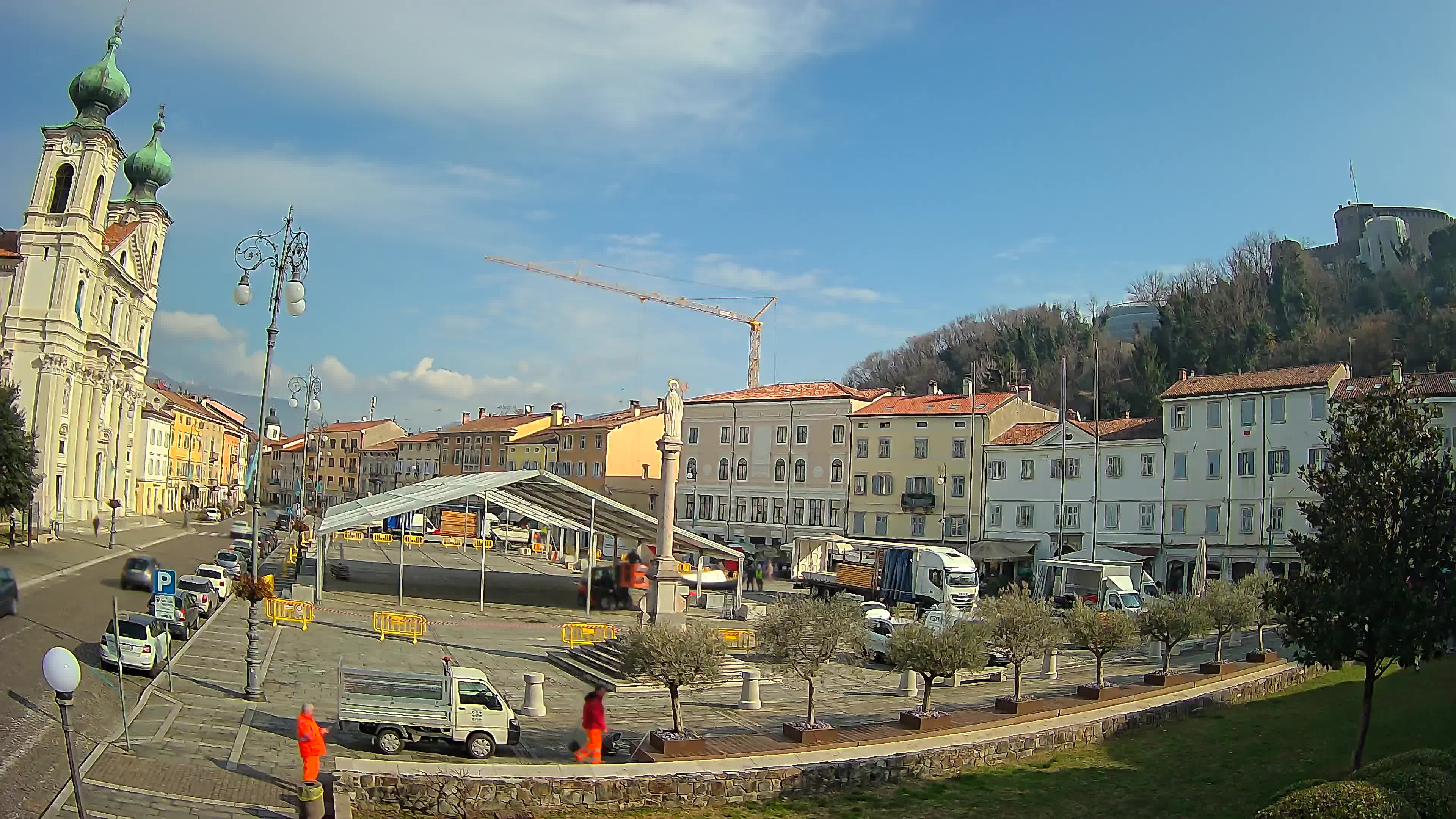 Gorizia – Plaza Vittoria – iglesia de San Pedro. Ignacio