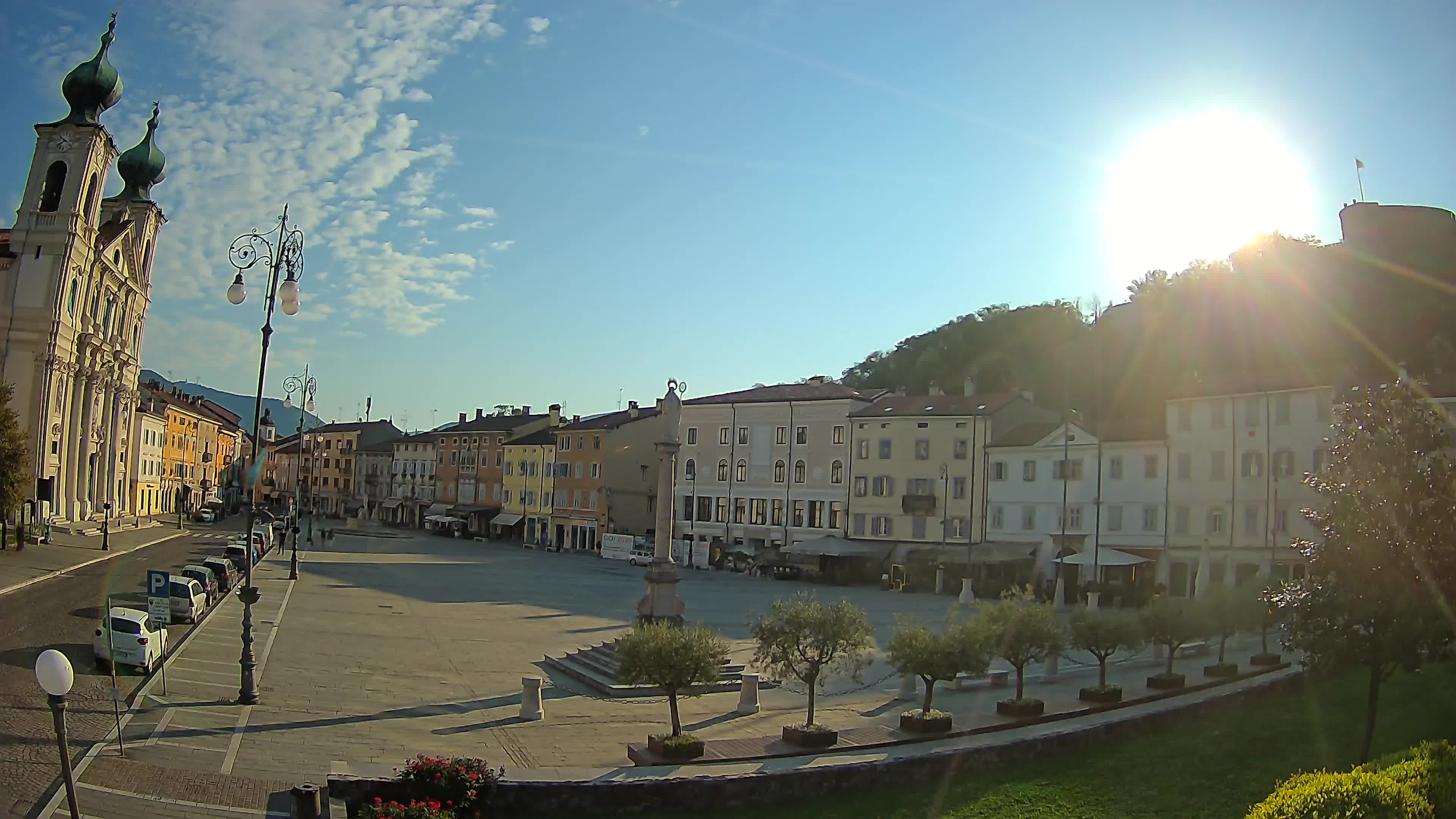 Gorizia – Plaza Vittoria – iglesia de San Pedro. Ignacio