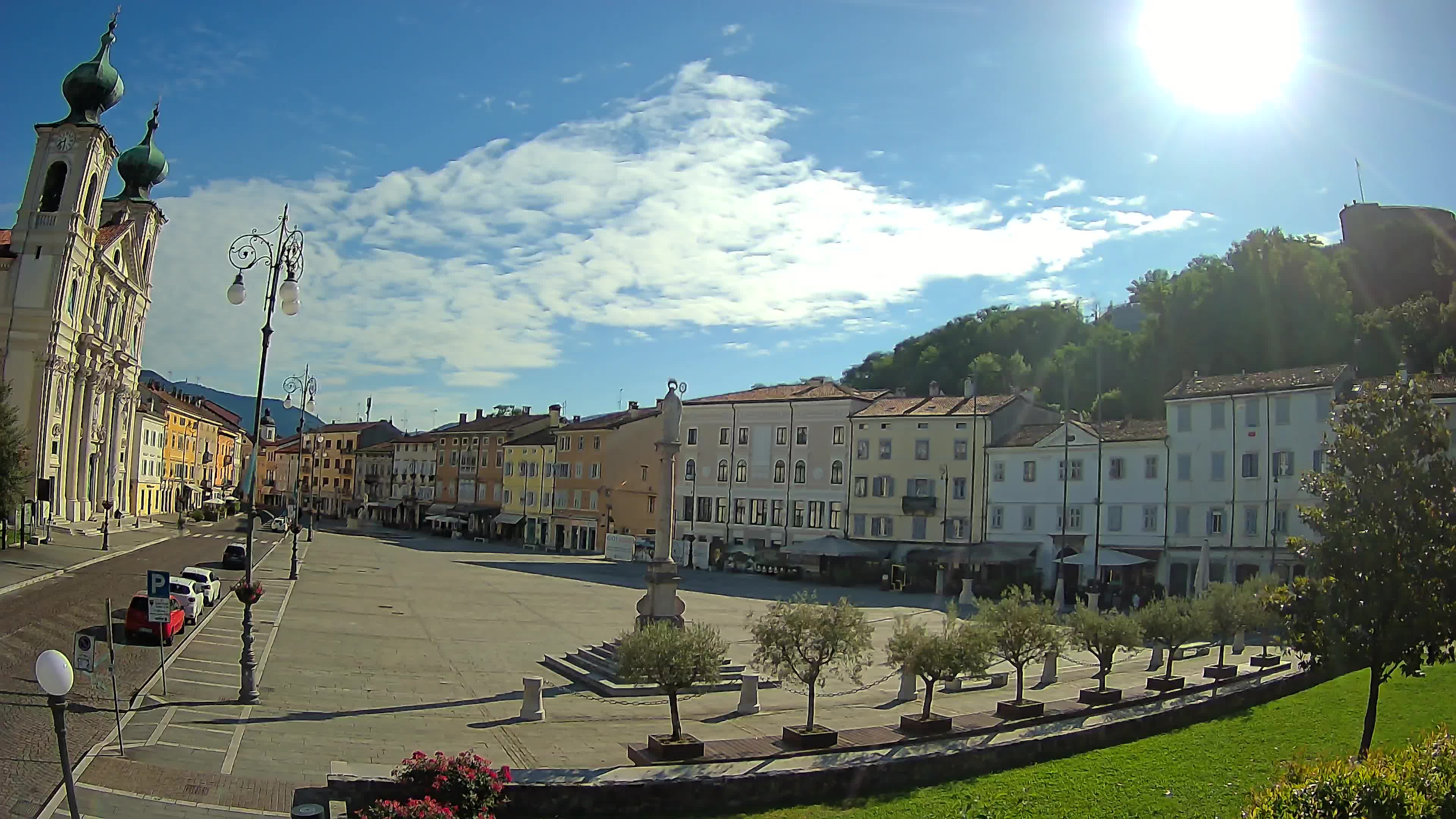 Gorizia – Plaza Vittoria – iglesia de San Pedro. Ignacio