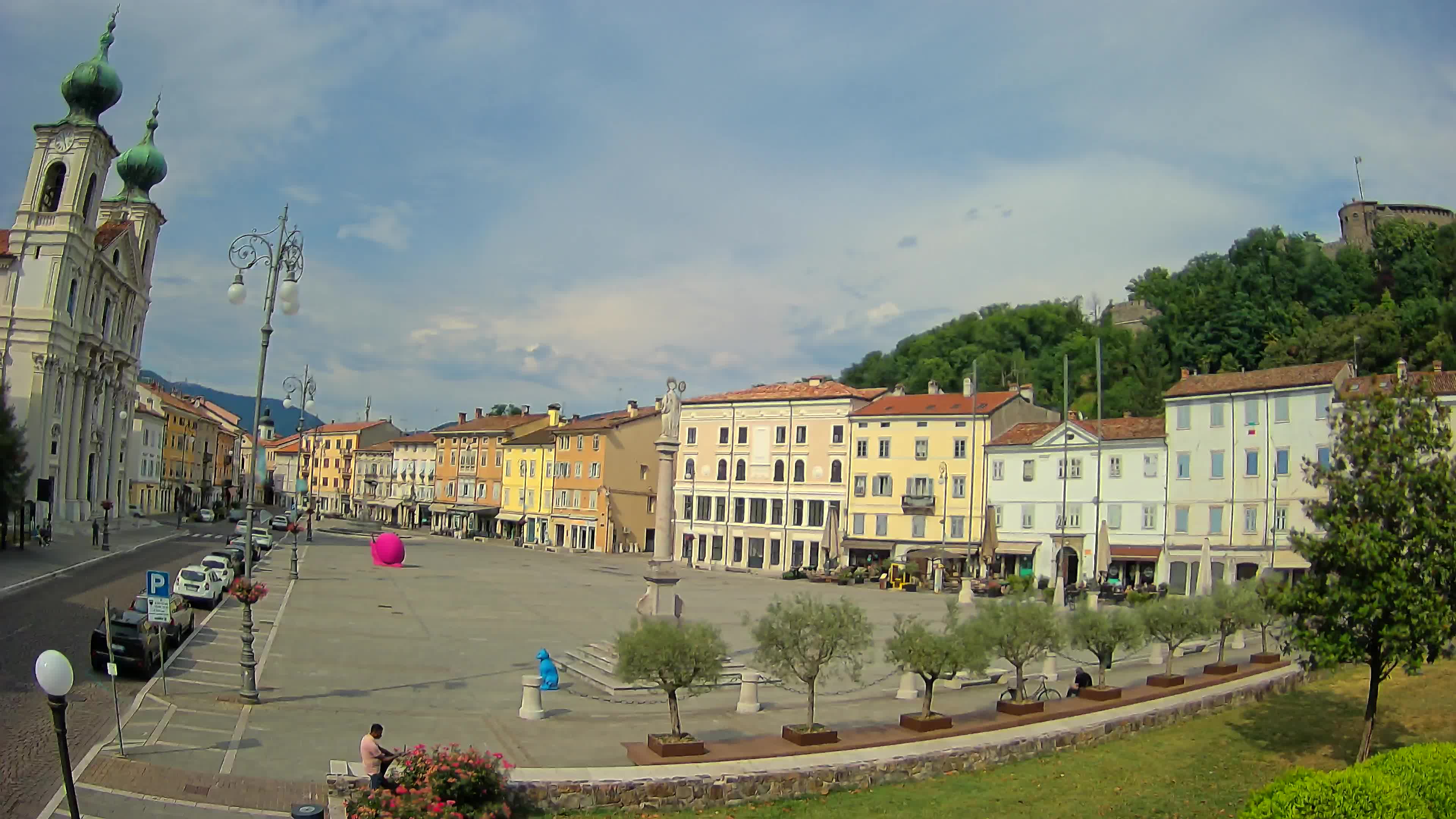 Gorizia Piazza della Vittoria e chiesa di S. Ignazio