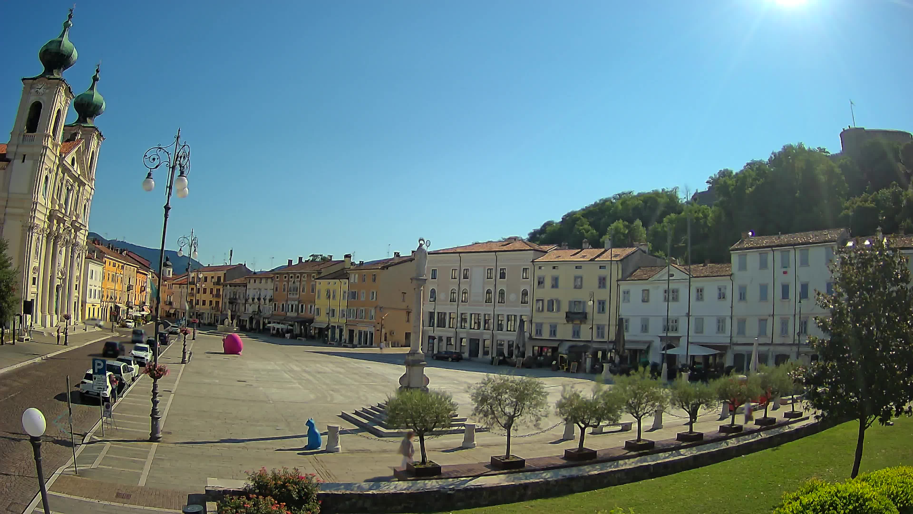 Gorizia Piazza della Vittoria e chiesa di S. Ignazio