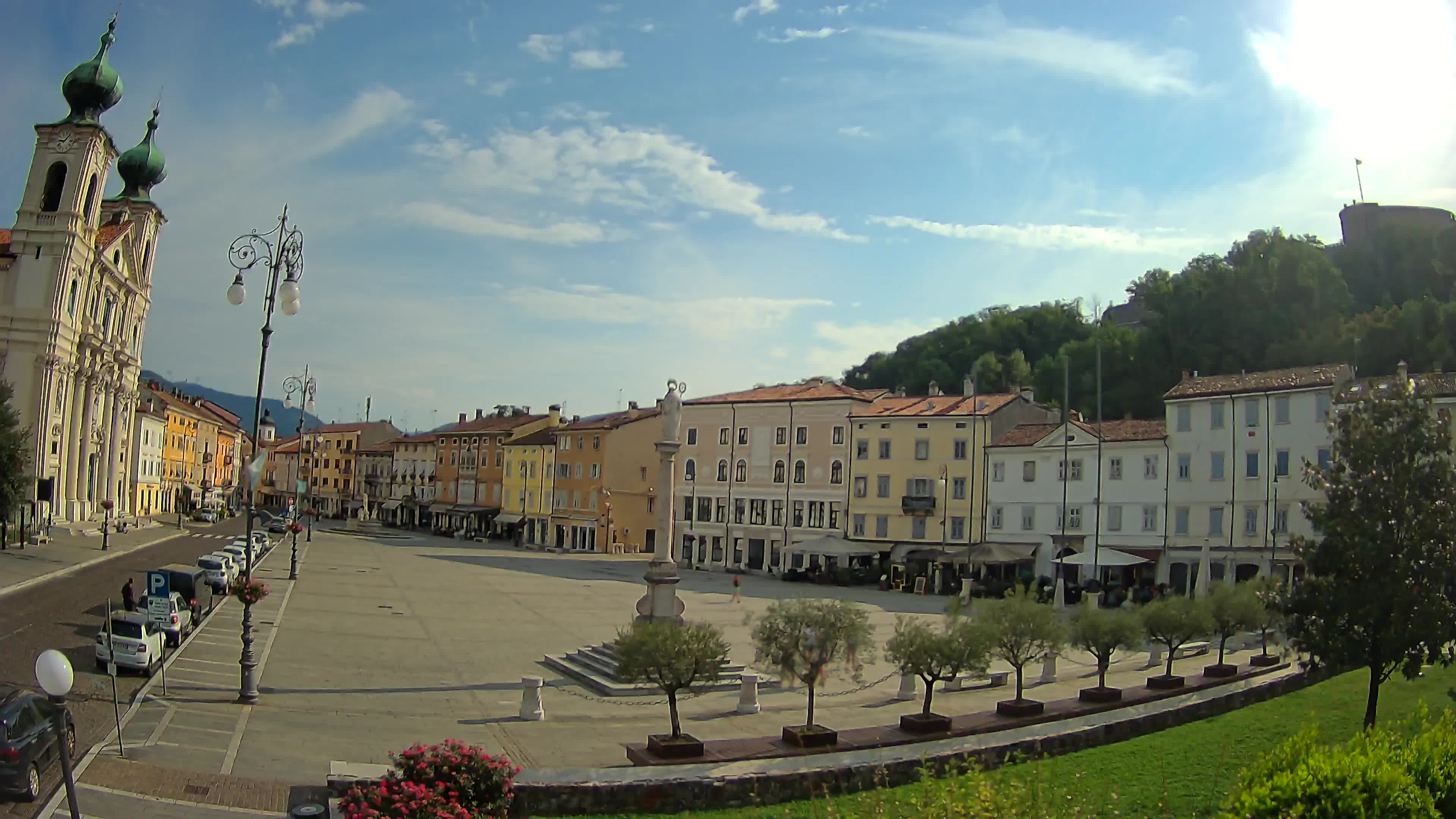 Gorizia – Plaza Vittoria – iglesia de San Pedro. Ignacio