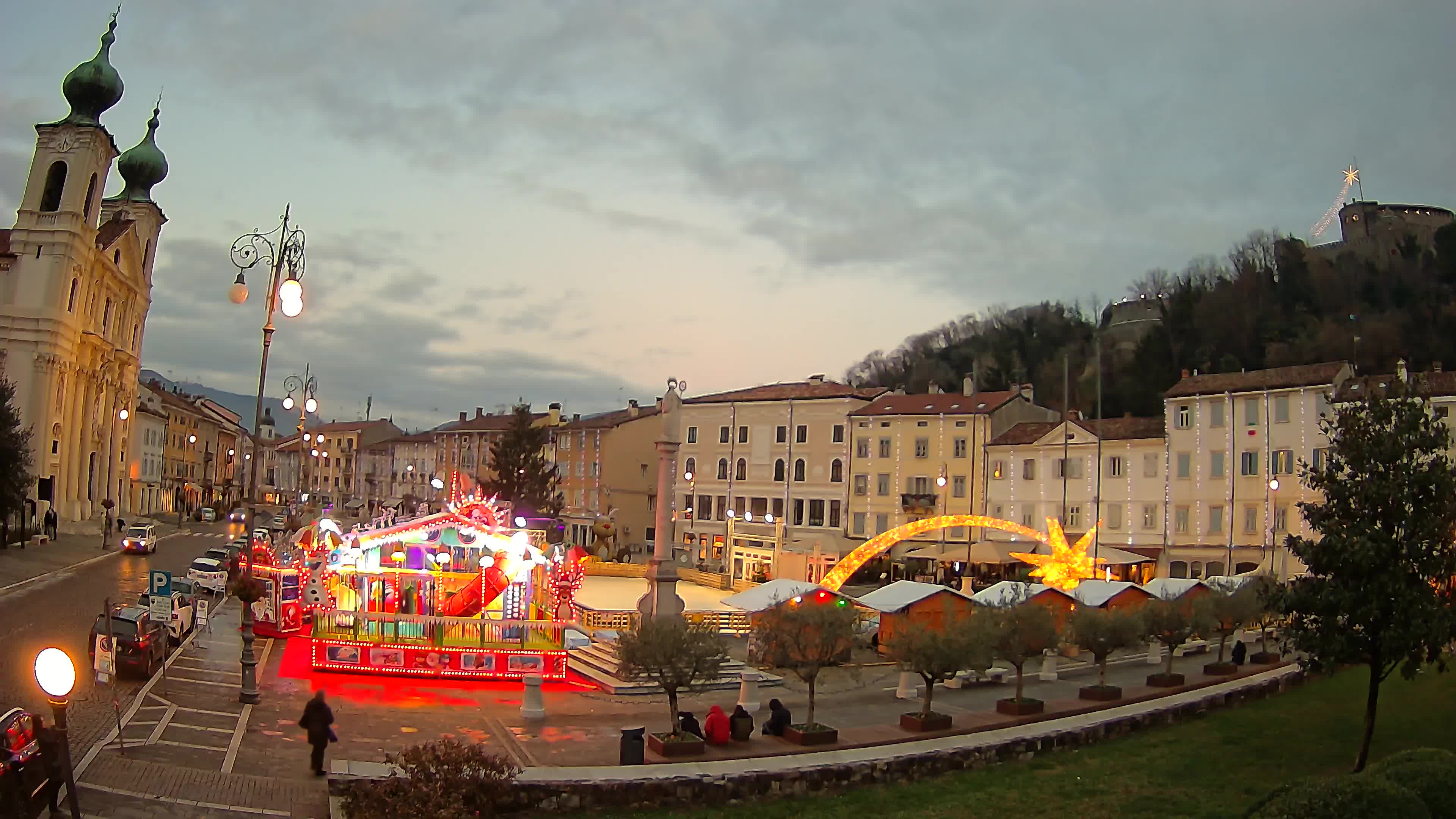 Gorizia – Plaza Vittoria – iglesia de San Pedro. Ignacio