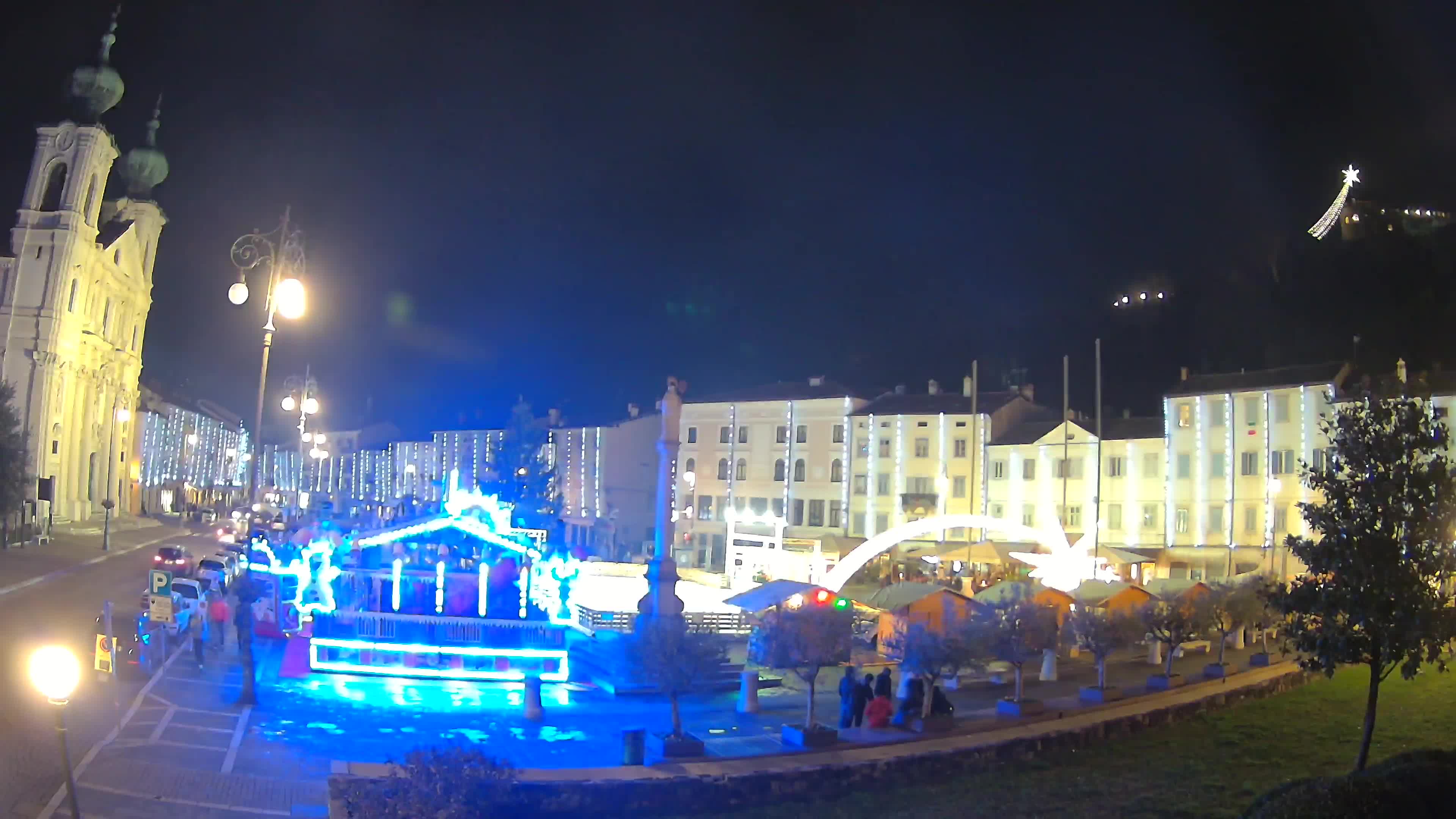 Gorizia Piazza della Vittoria e chiesa di S. Ignazio