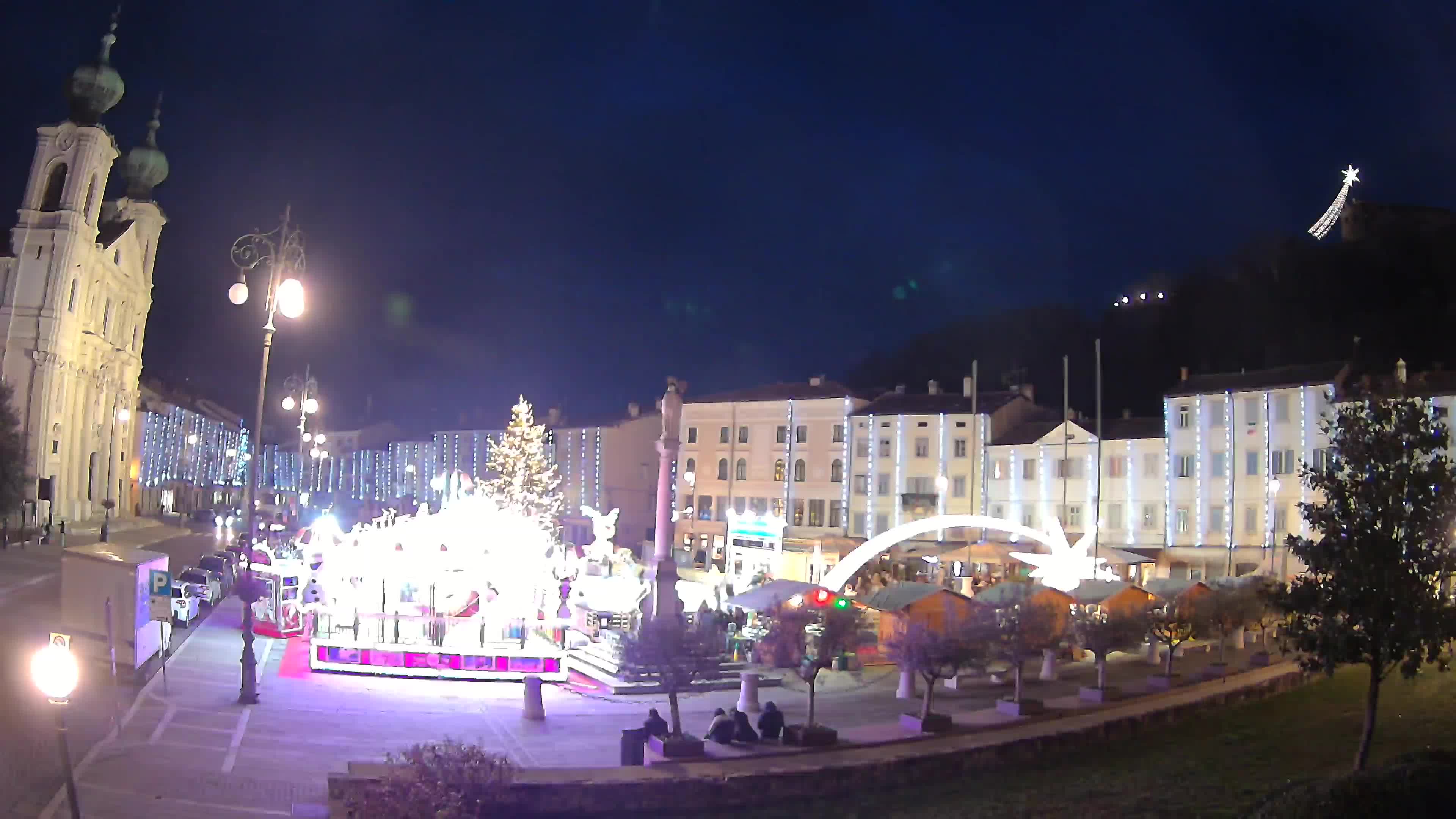 Gorizia Piazza della Vittoria e chiesa di S. Ignazio