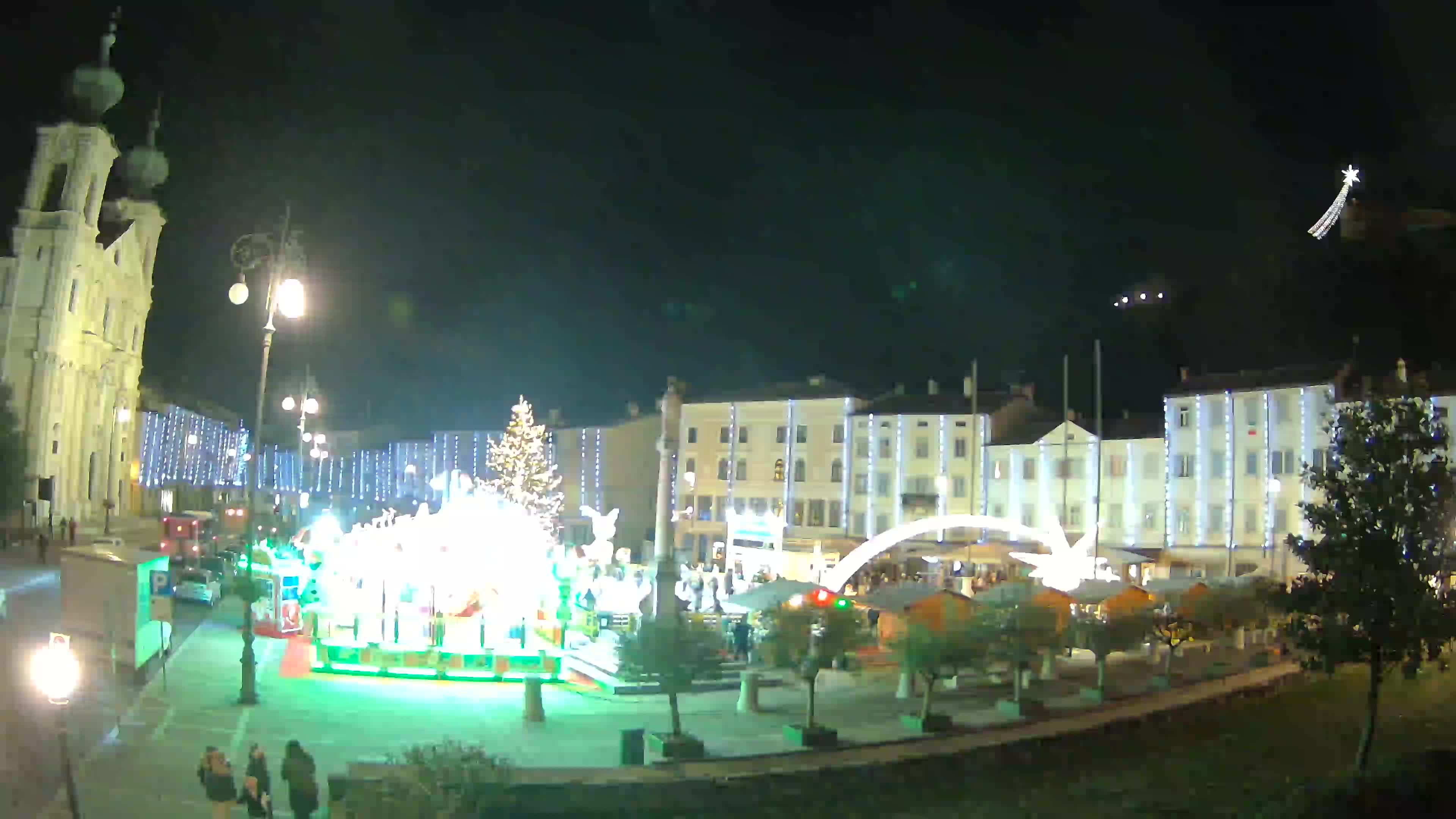 Gorizia Piazza della Vittoria e chiesa di S. Ignazio