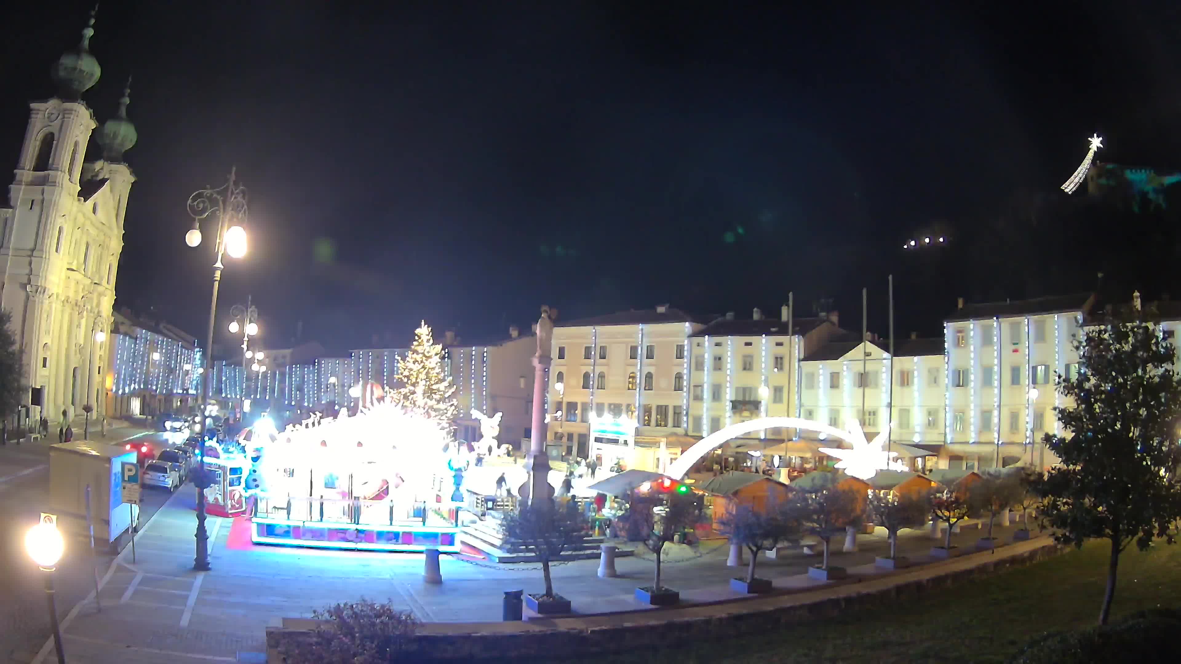 Gorizia Piazza della Vittoria e chiesa di S. Ignazio