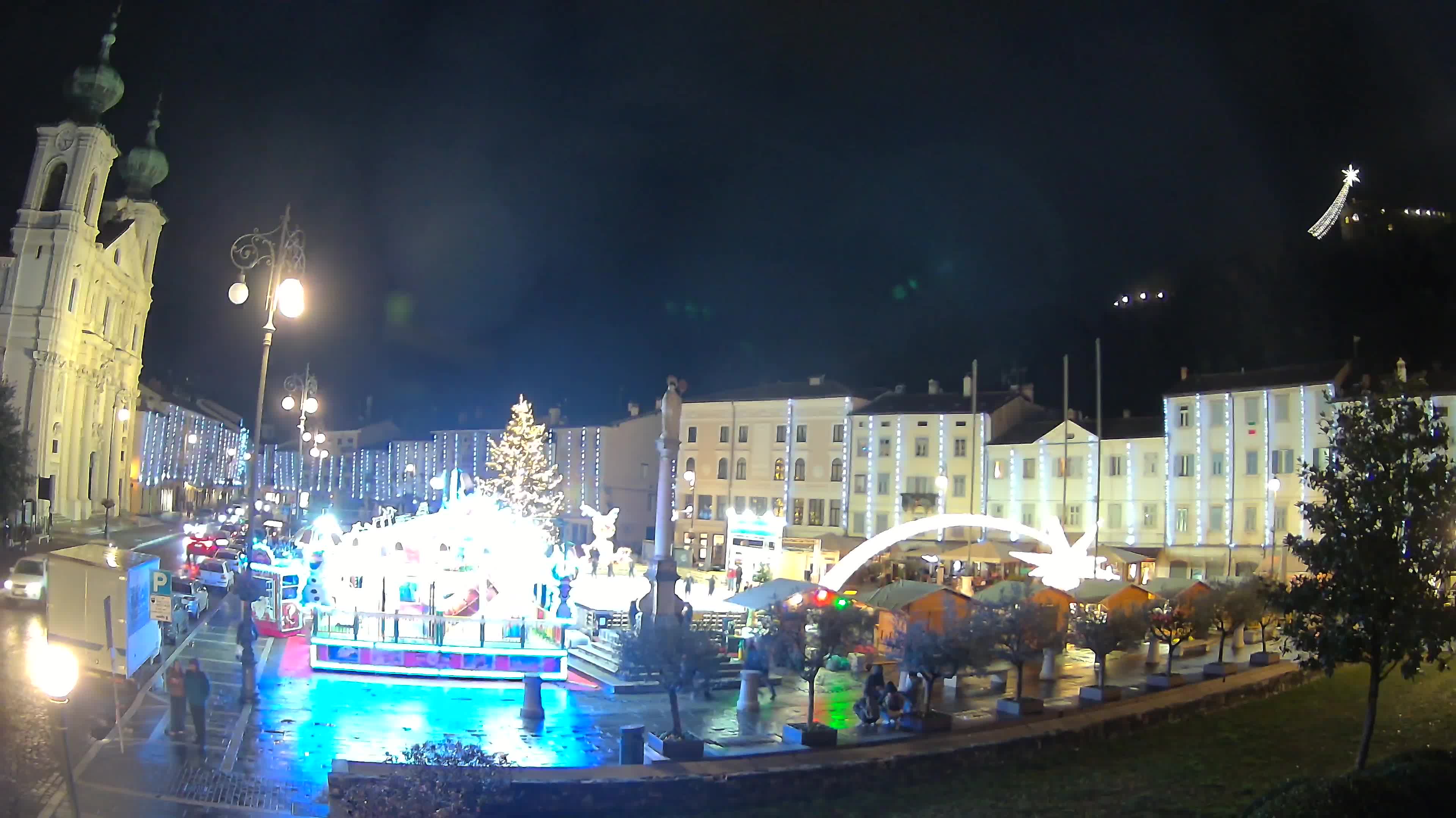 Gorizia Piazza della Vittoria e chiesa di S. Ignazio