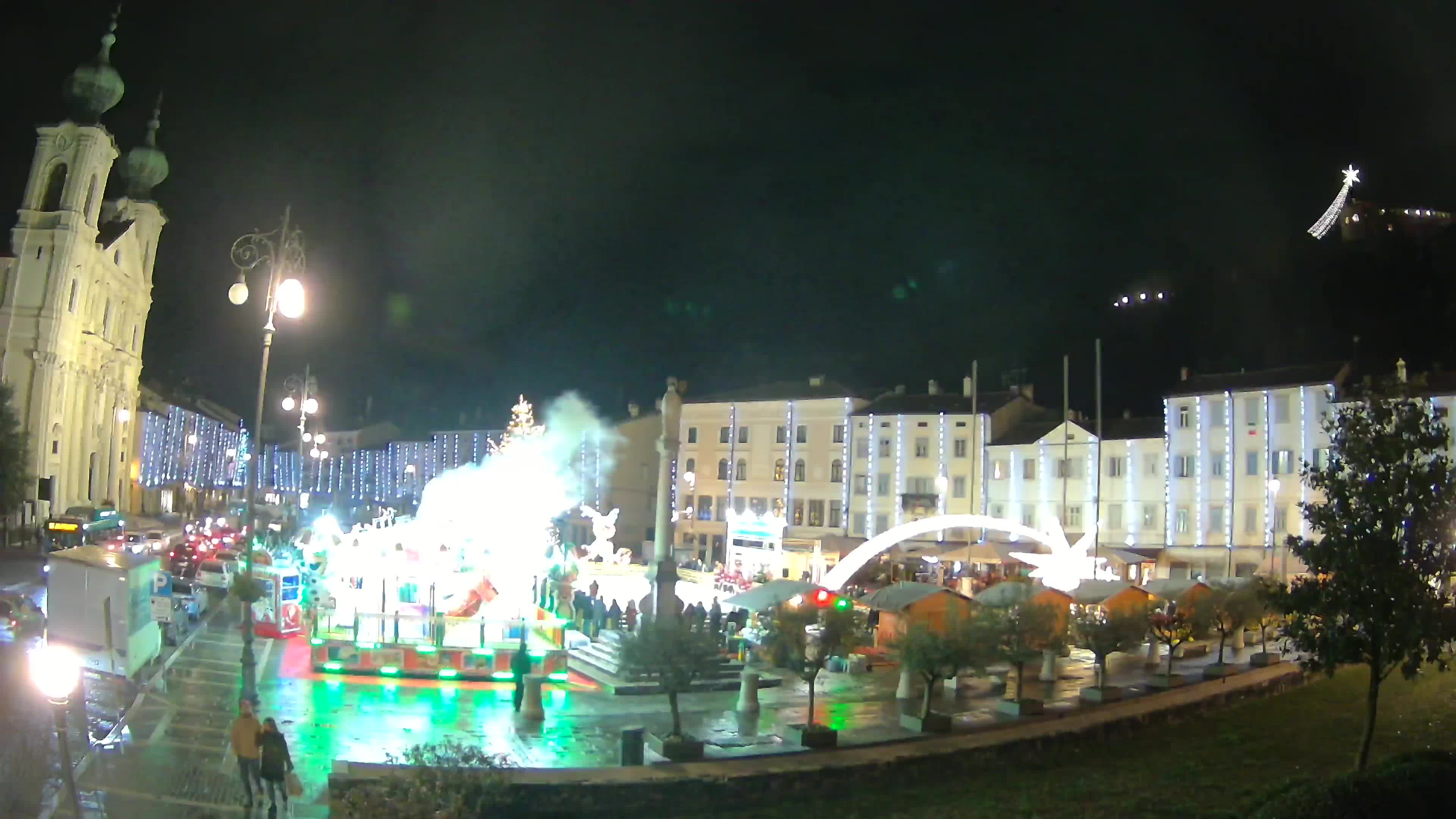 Gorizia – Plaza Vittoria – iglesia de San Pedro. Ignacio