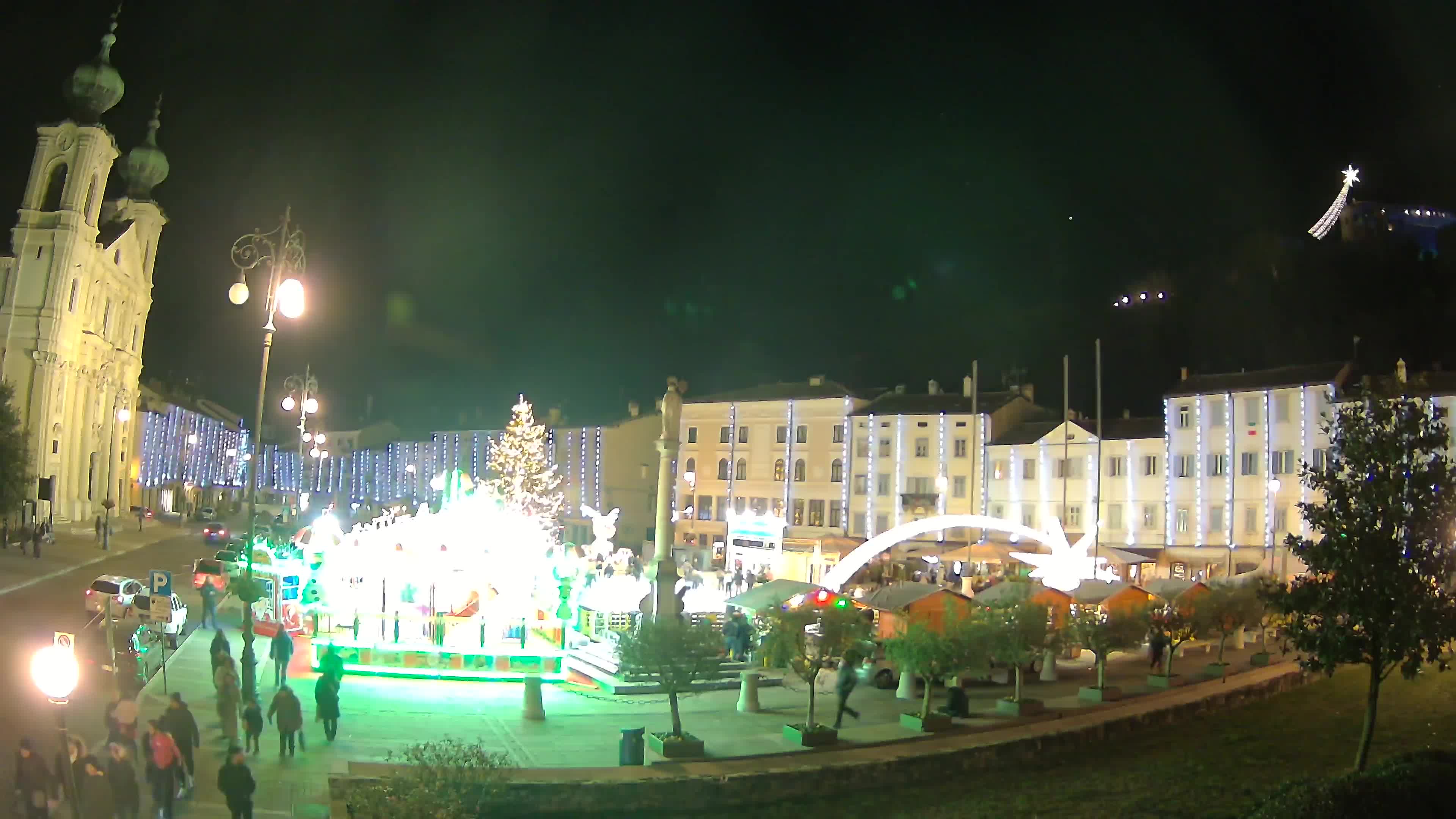 Gorizia – Plaza Vittoria – iglesia de San Pedro. Ignacio