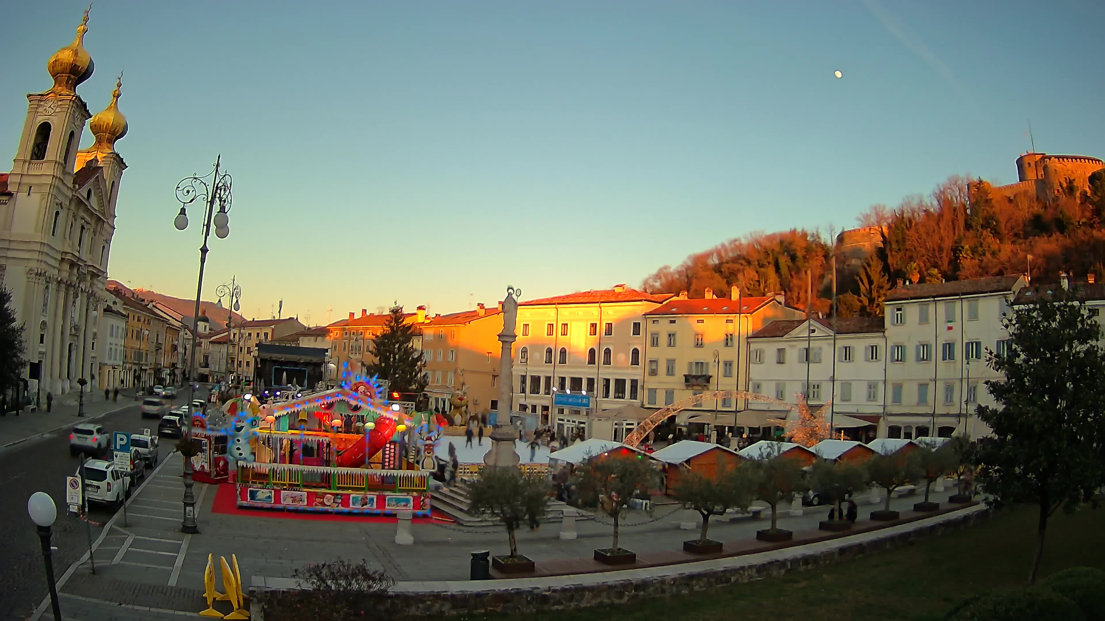 Gorizia – Plaza Vittoria – iglesia de San Pedro. Ignacio
