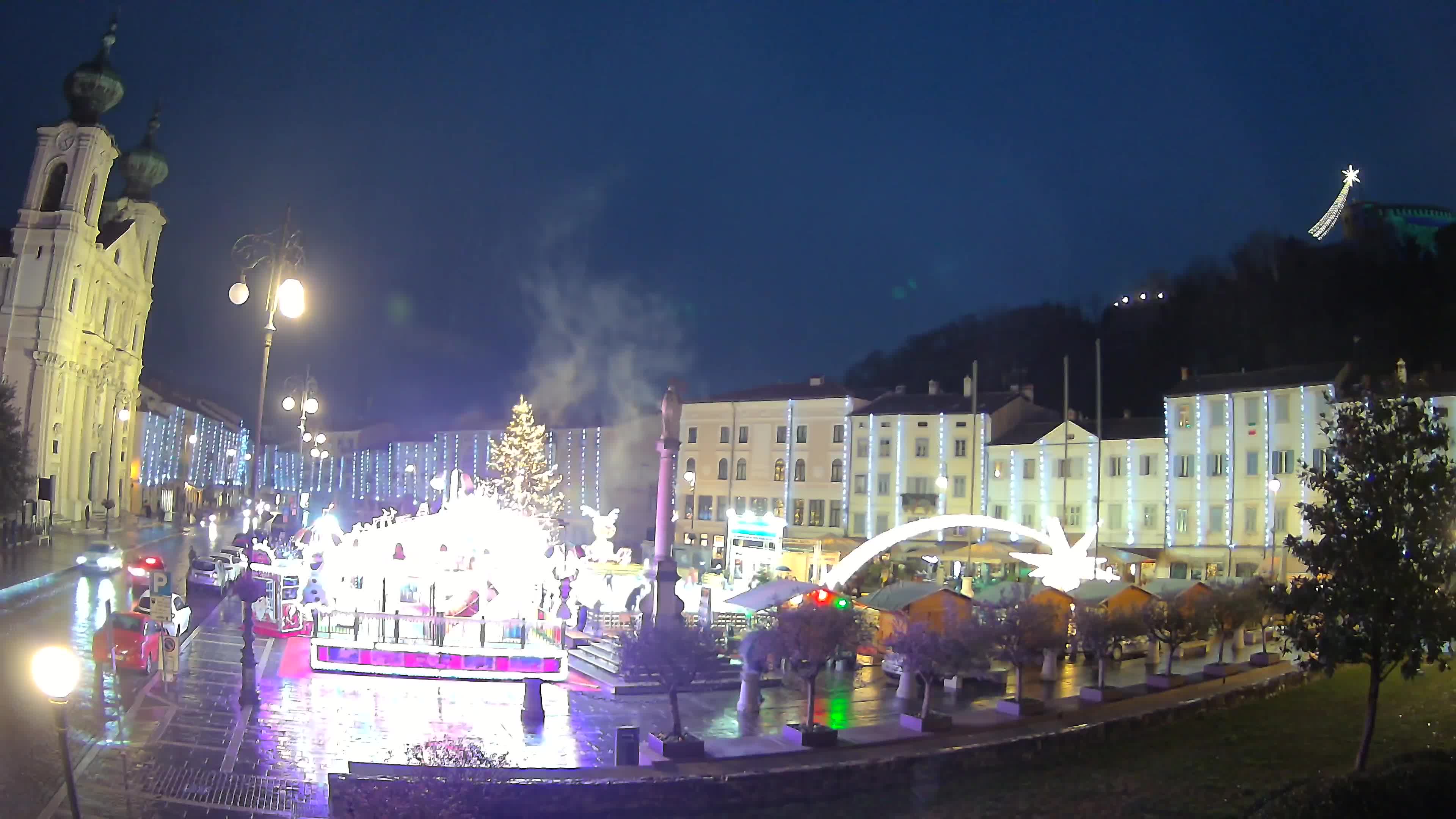 Gorizia Piazza della Vittoria e chiesa di S. Ignazio