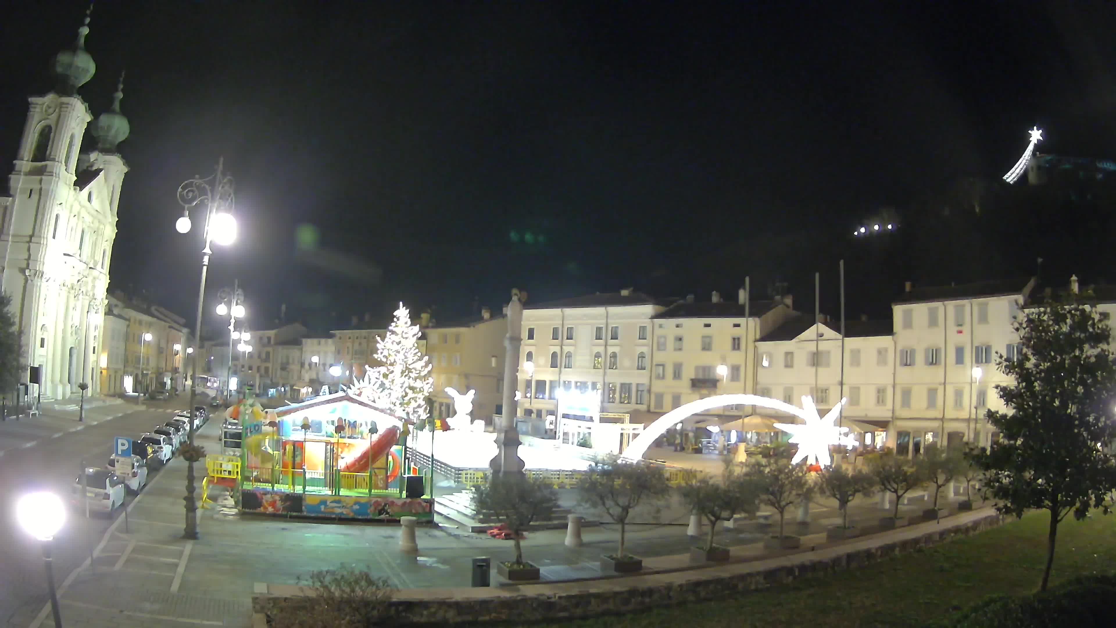 Gorizia – Plaza Vittoria – iglesia de San Pedro. Ignacio