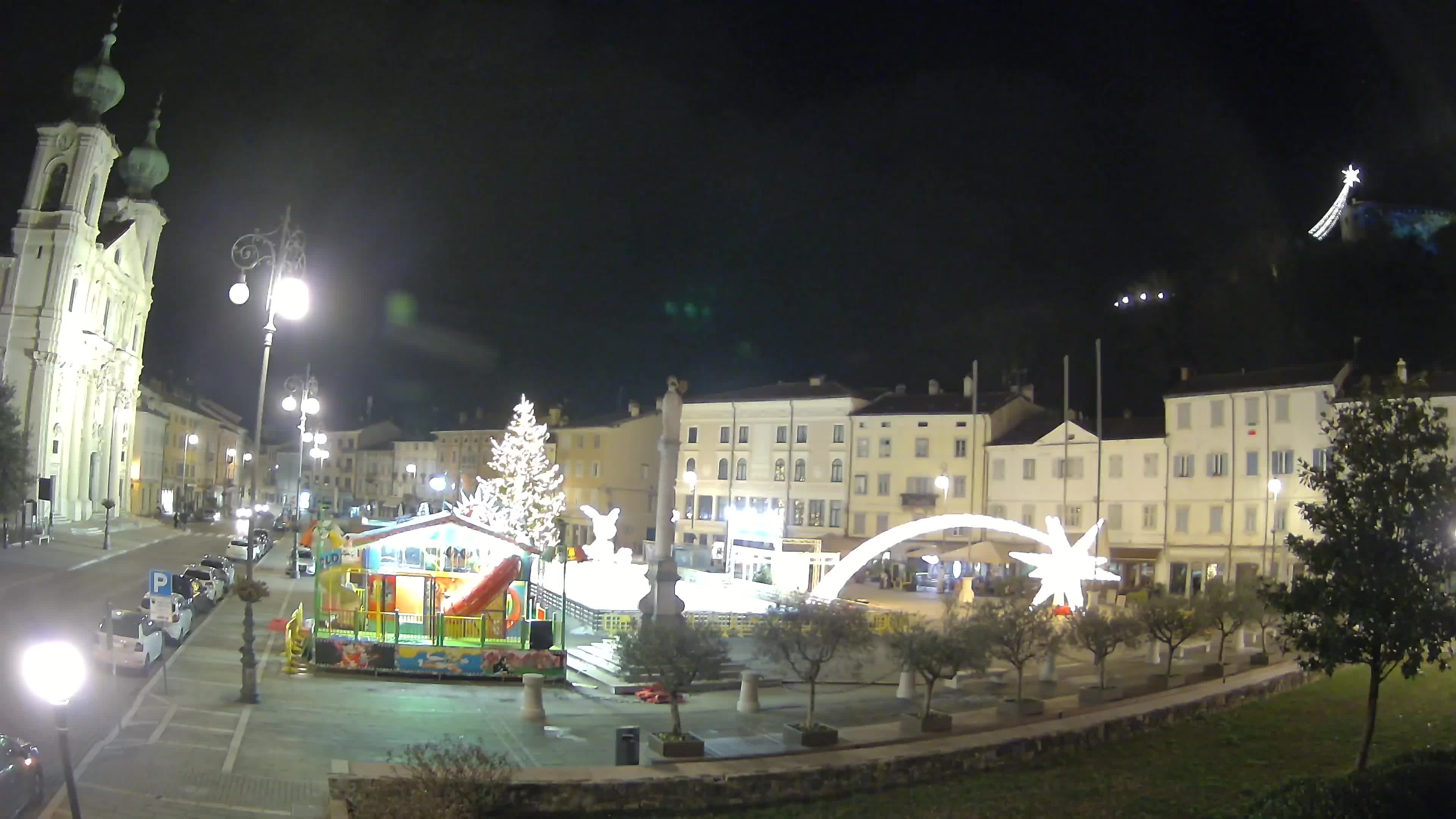 Gorizia – Plaza Vittoria – iglesia de San Pedro. Ignacio