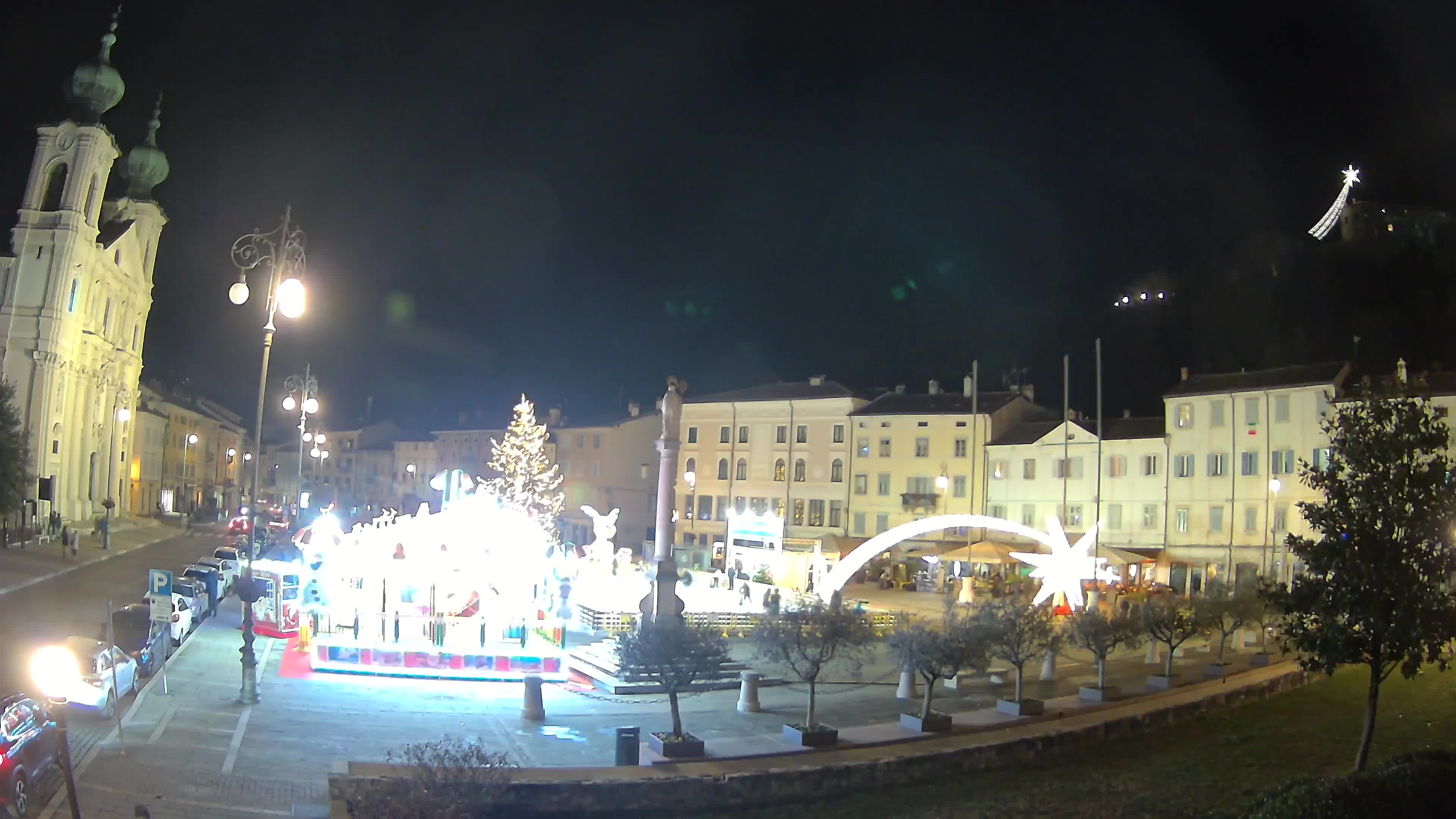 Gorizia – Plaza Vittoria – iglesia de San Pedro. Ignacio