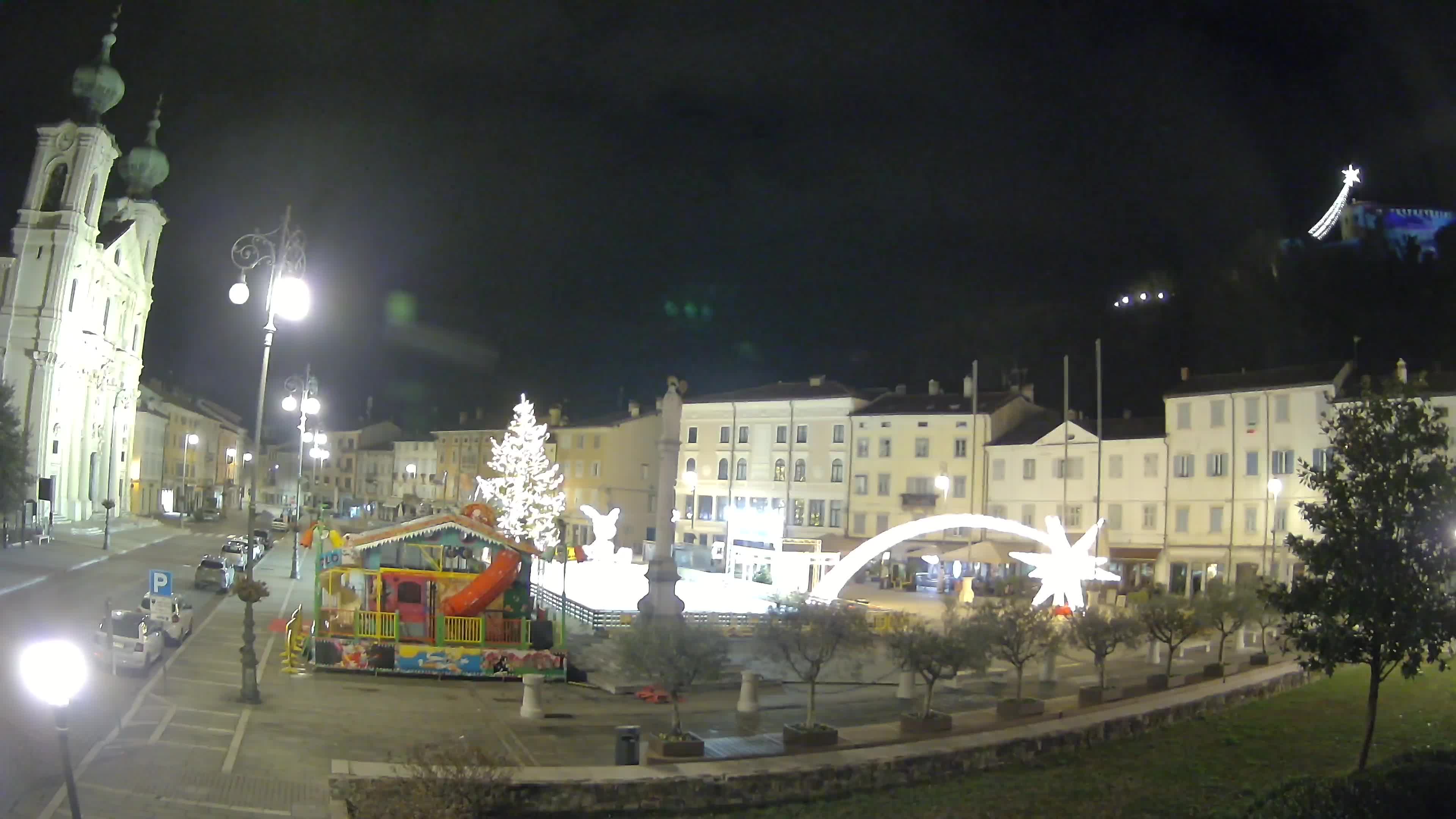 Gorizia – Plaza Vittoria – iglesia de San Pedro. Ignacio