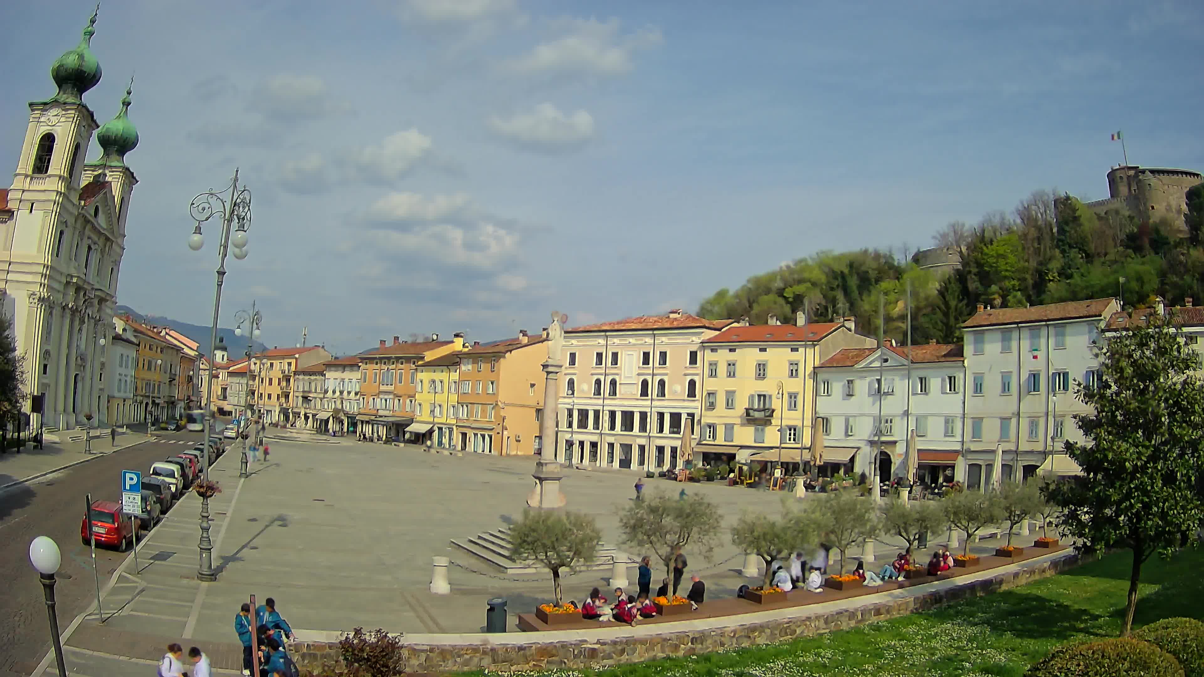 Gorizia Piazza della Vittoria e chiesa di S. Ignazio