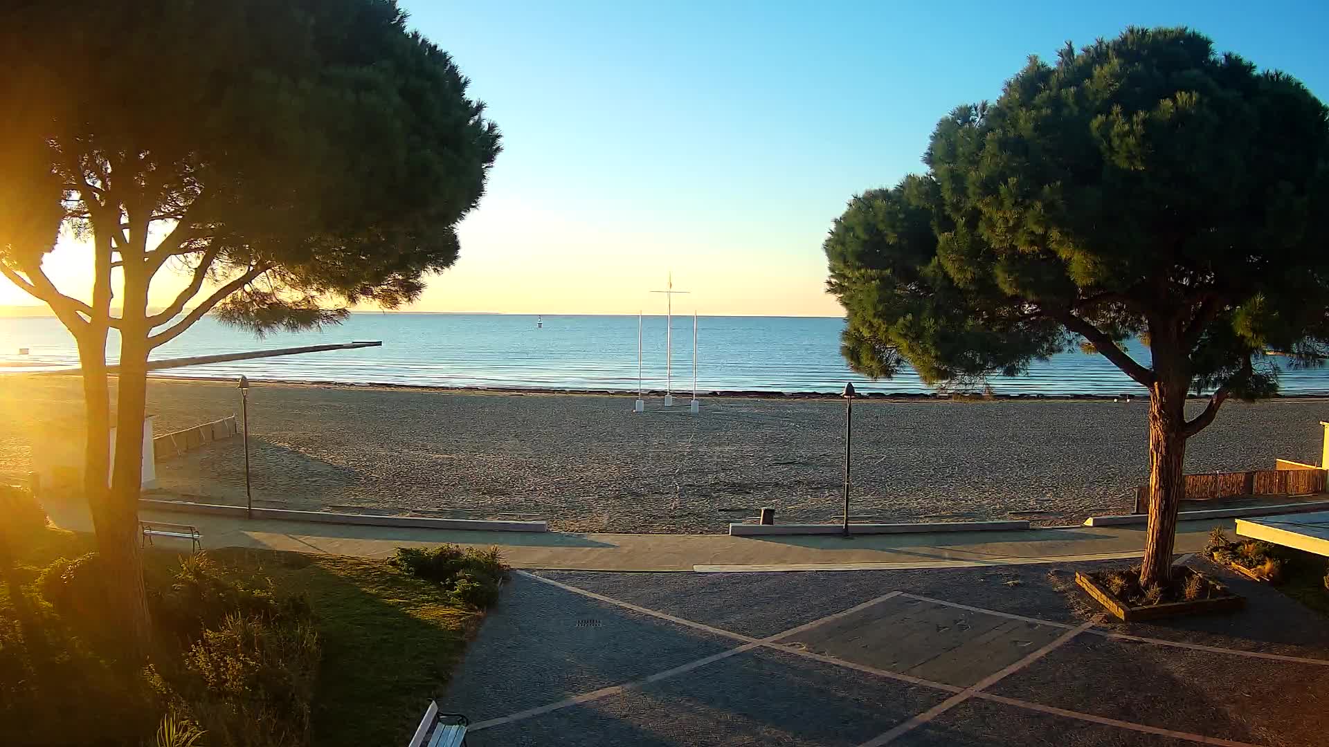 Grado Beach Webcam Entrance | Real-Time View of the Seaside