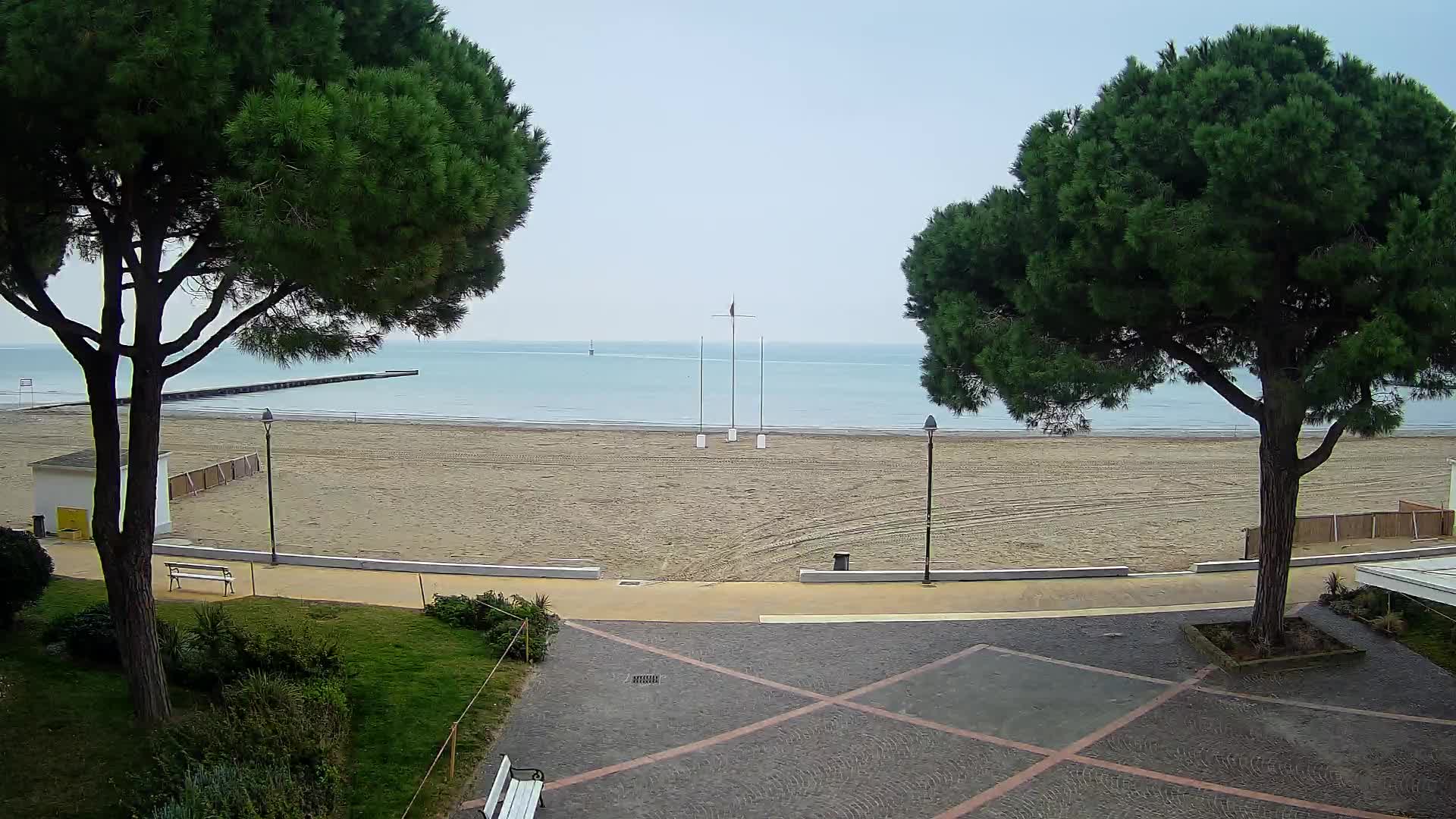 Grado Strand Eingang | Live-Ansicht der Küste