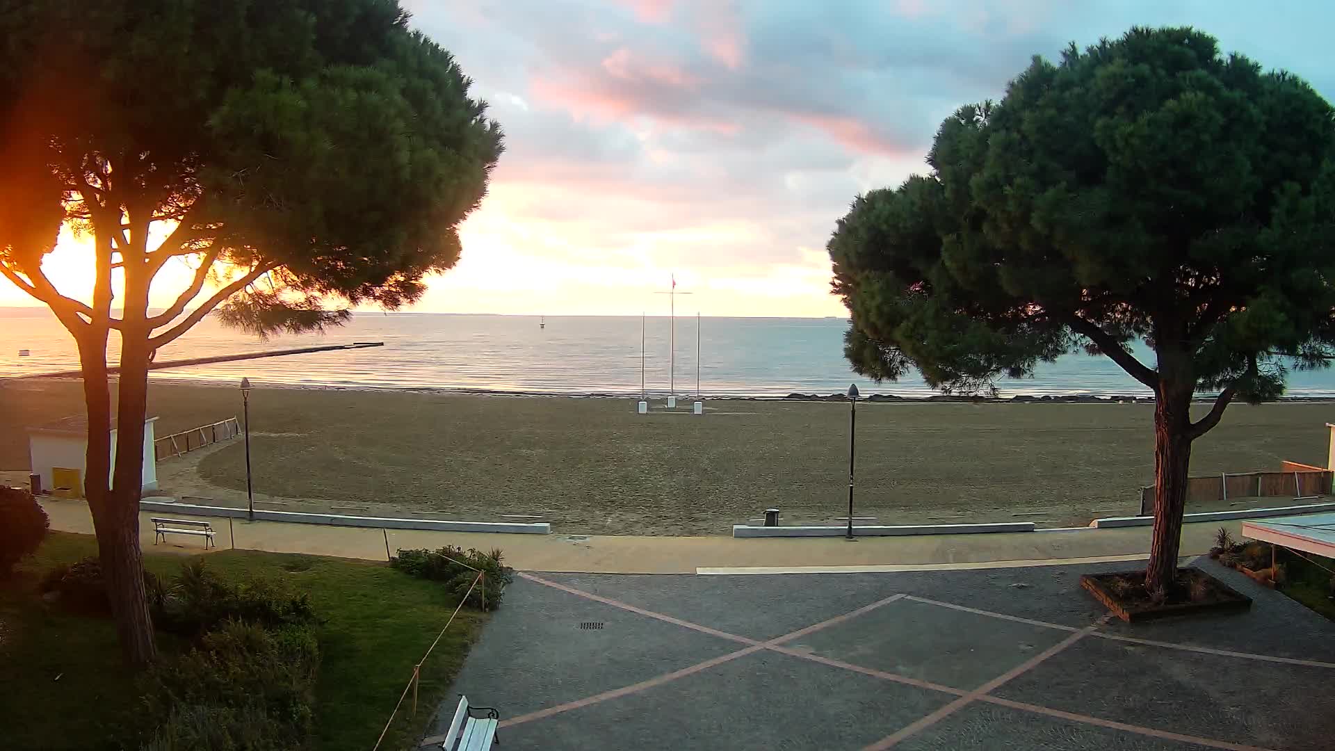 Grado Strand Eingang | Live-Ansicht der Küste