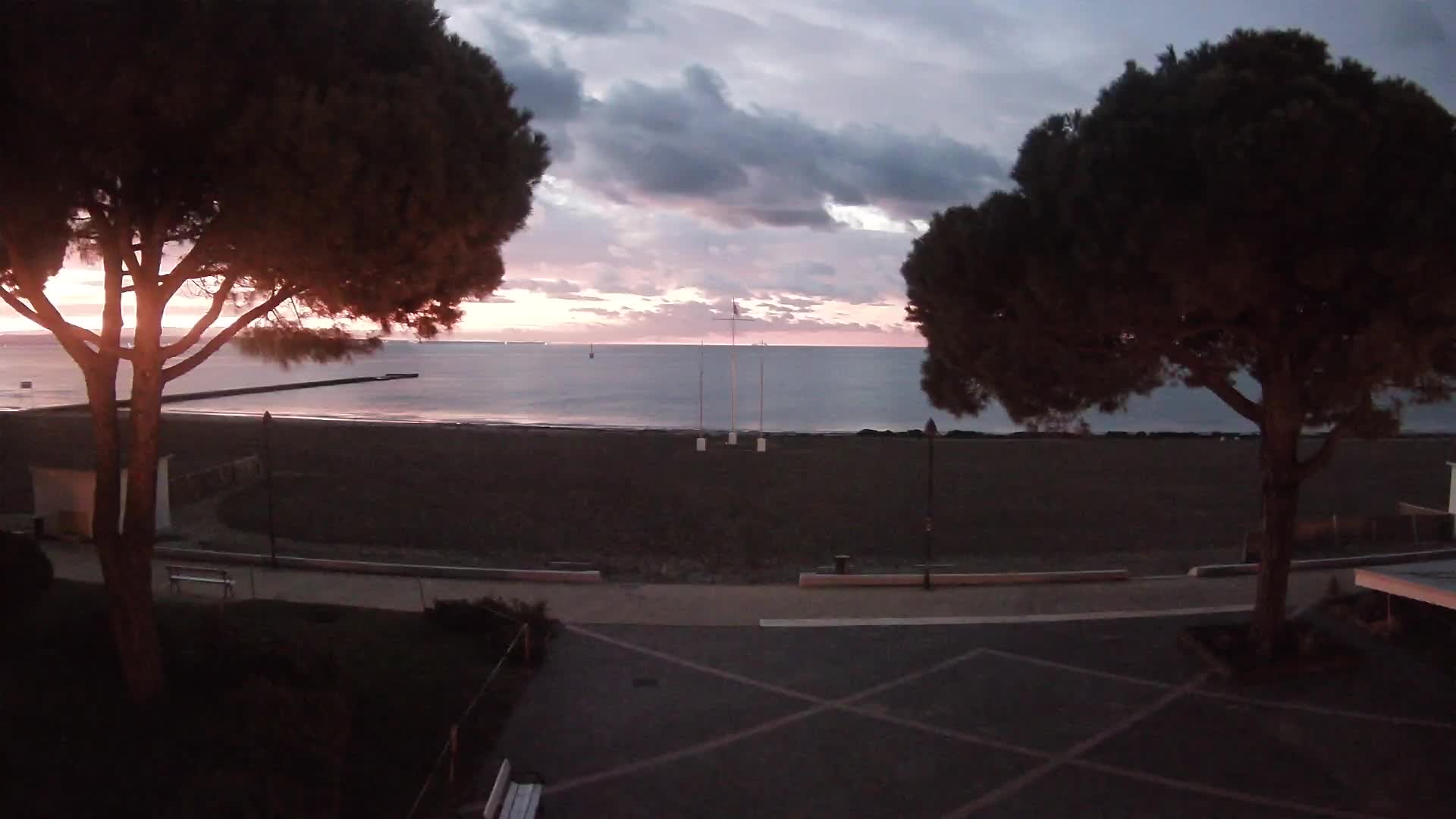 Entrée Plage Grado | Vue en Direct sur le Littoral