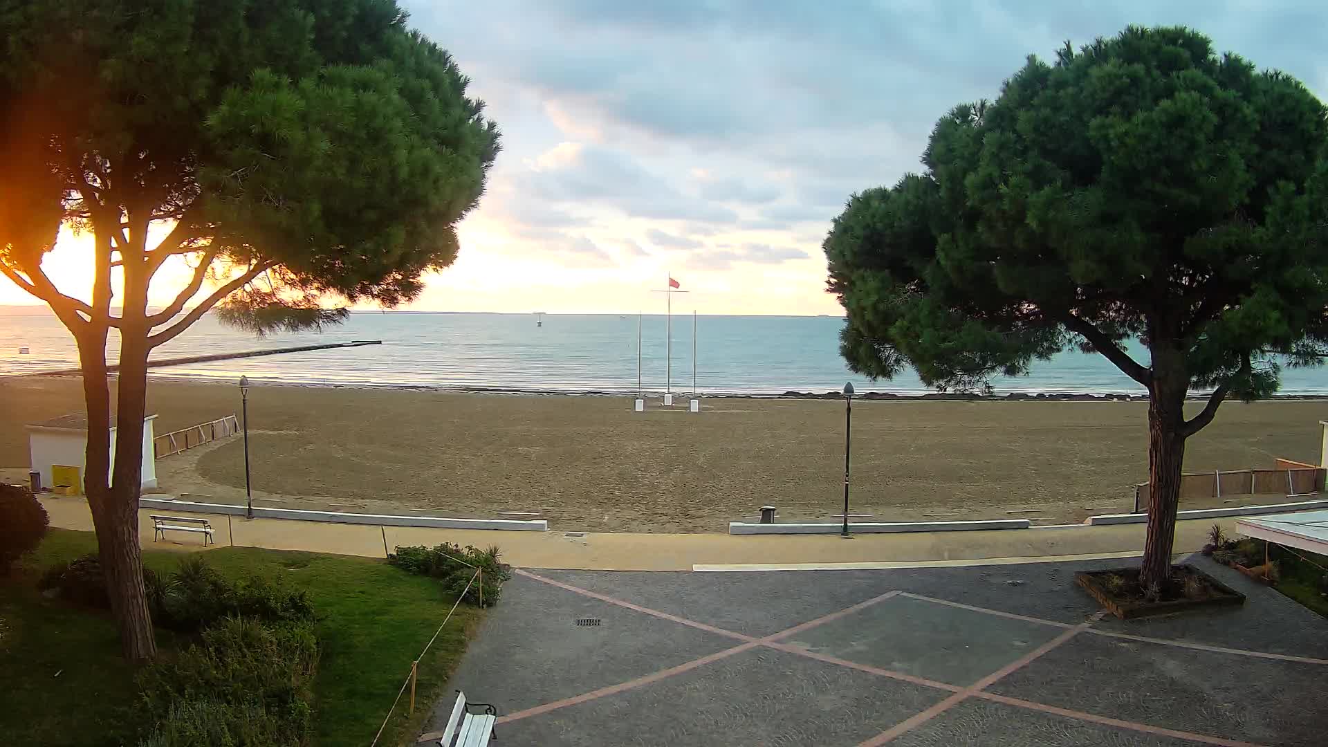 Grado Strand Eingang | Live-Ansicht der Küste