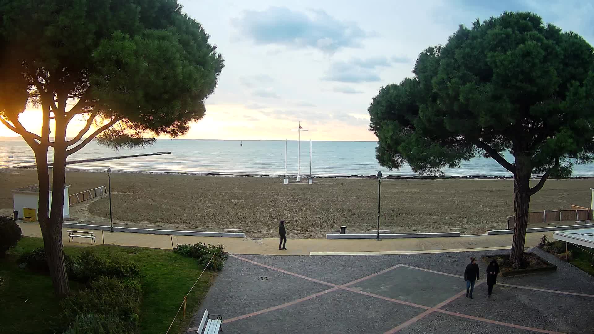 Grado Strand Eingang | Live-Ansicht der Küste