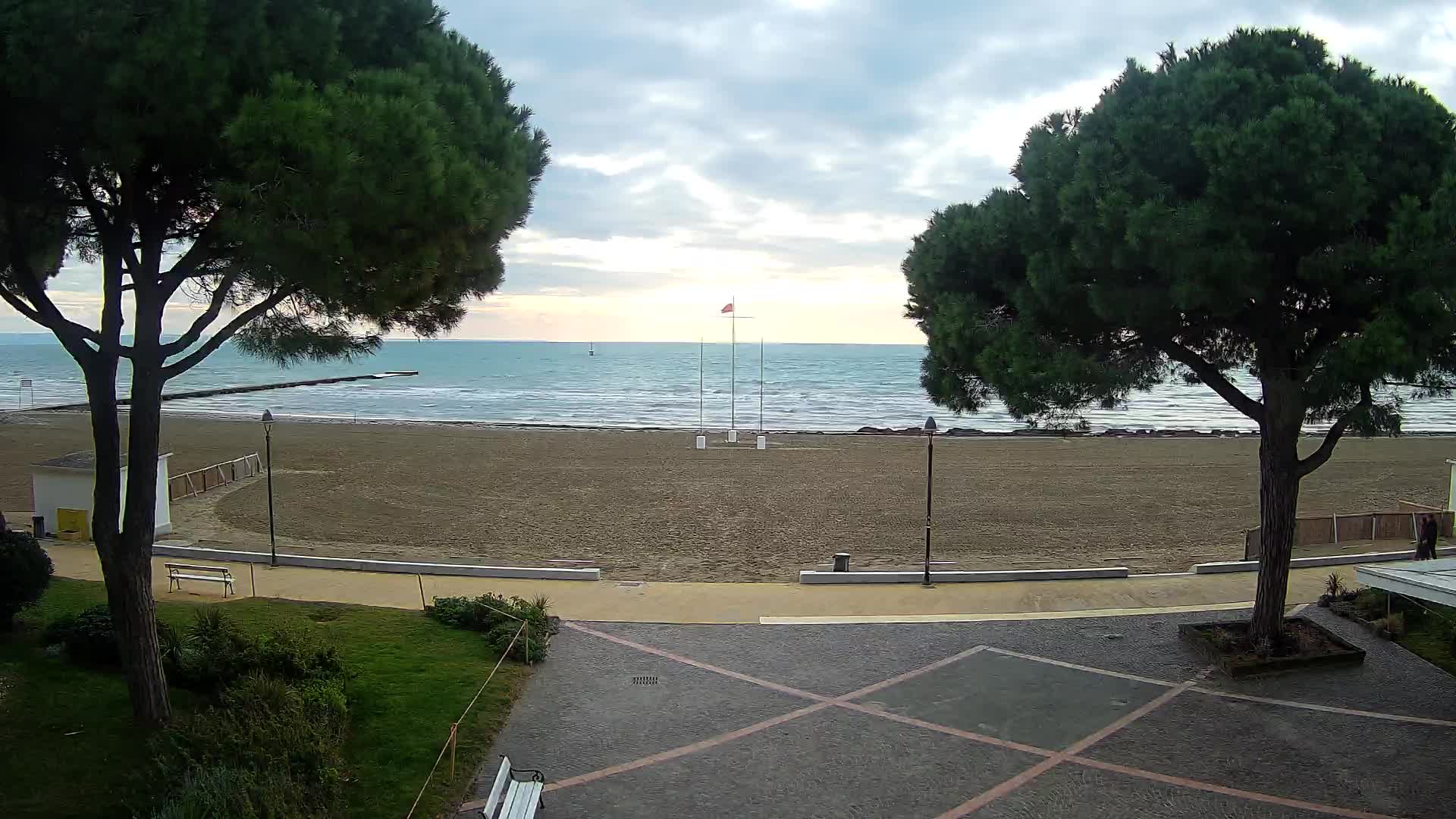 Grado Strand Eingang | Live-Ansicht der Küste