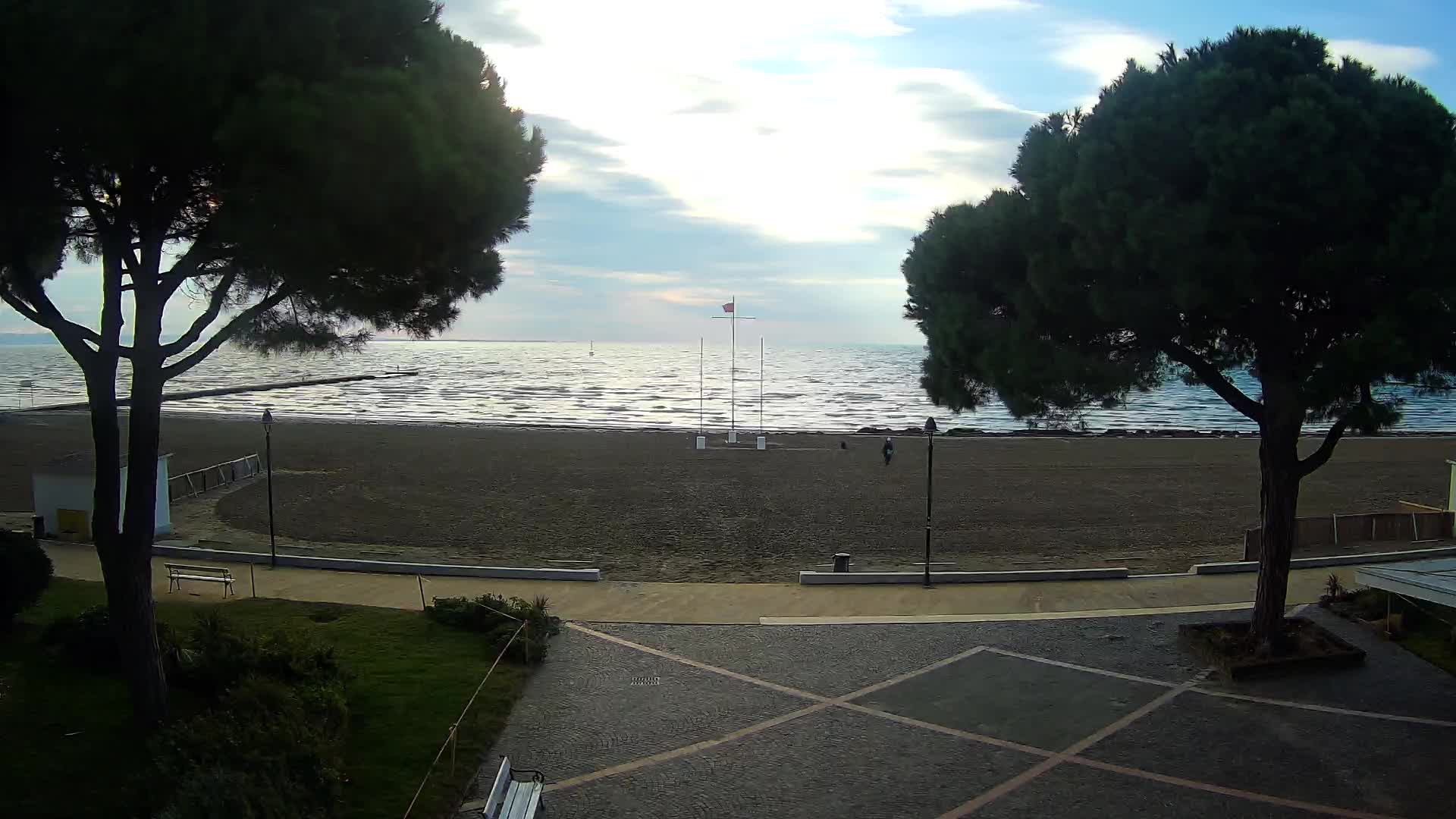 Grado Strand Eingang | Live-Ansicht der Küste