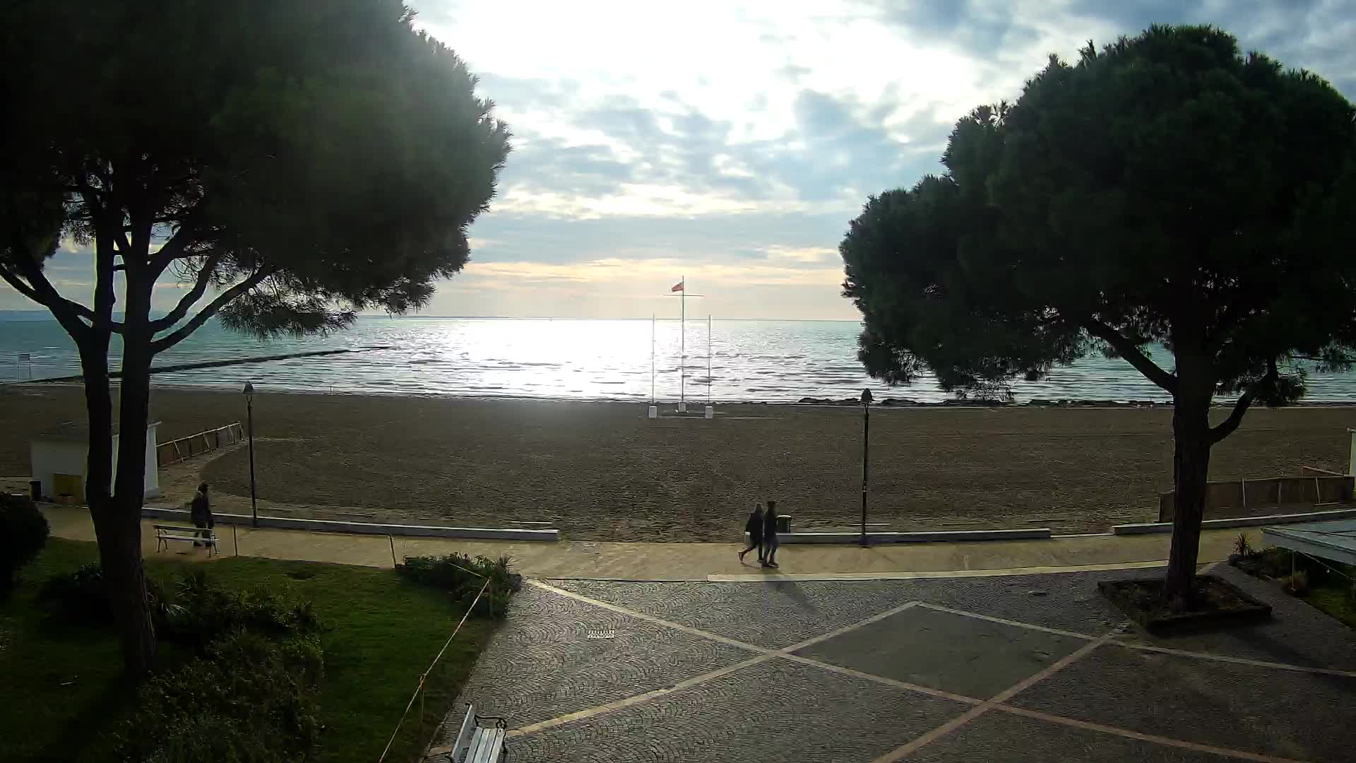 Grado Strand Eingang | Live-Ansicht der Küste