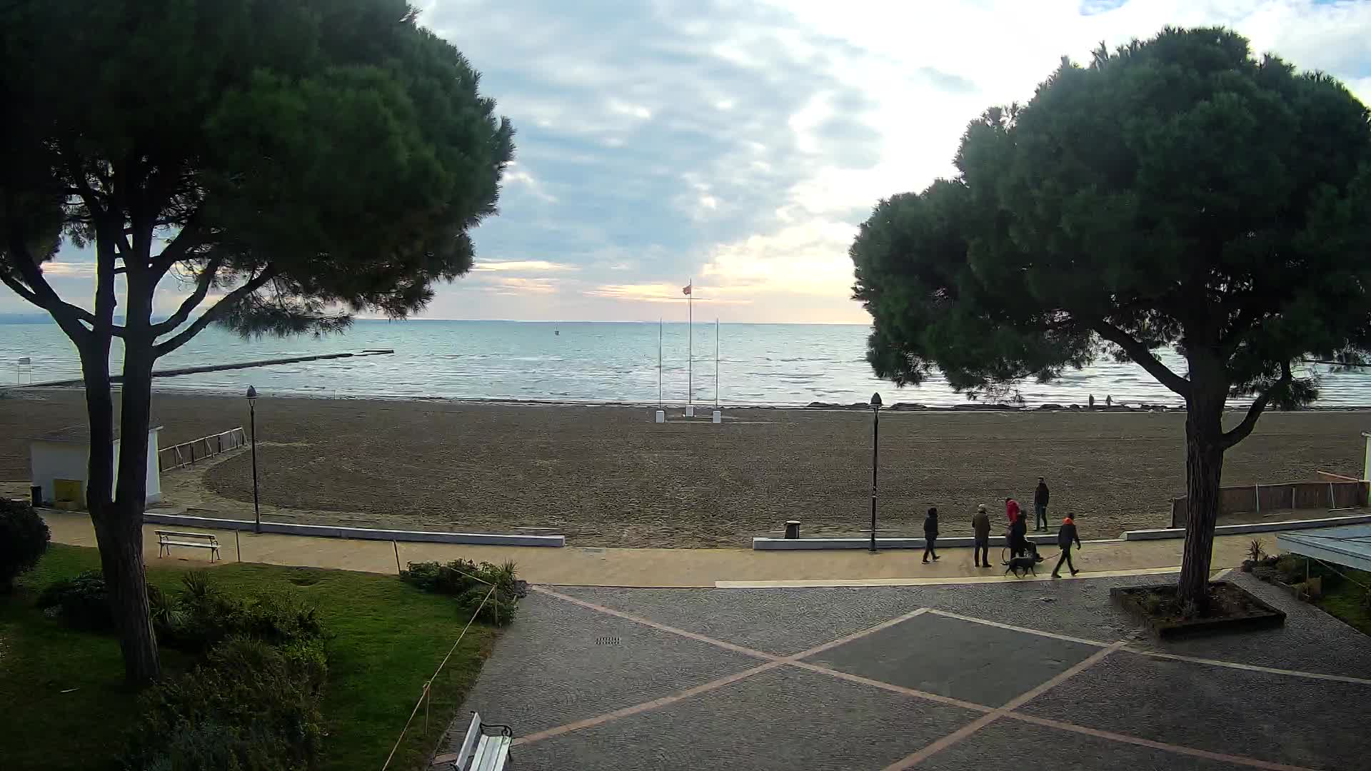 Entrée Plage Grado | Vue en Direct sur le Littoral