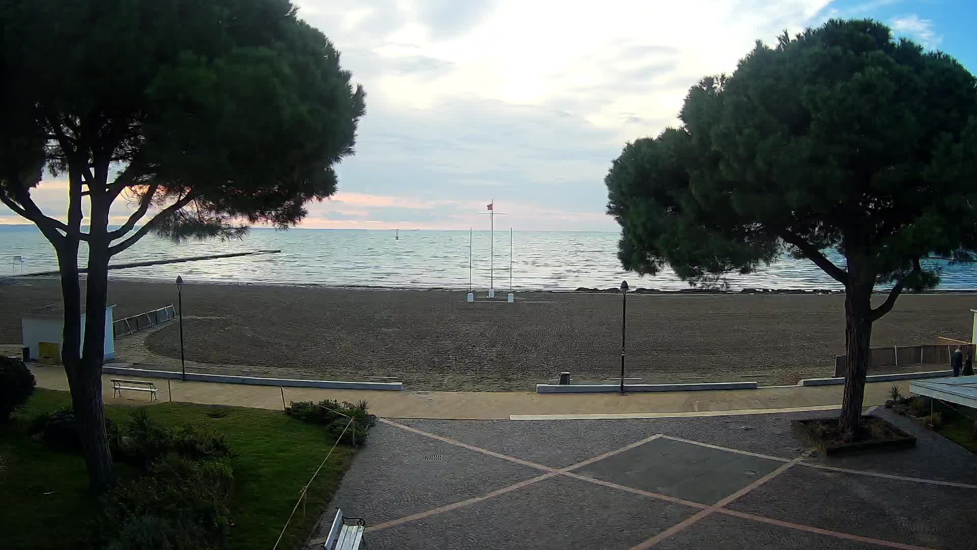 Grado Strand Eingang | Live-Ansicht der Küste