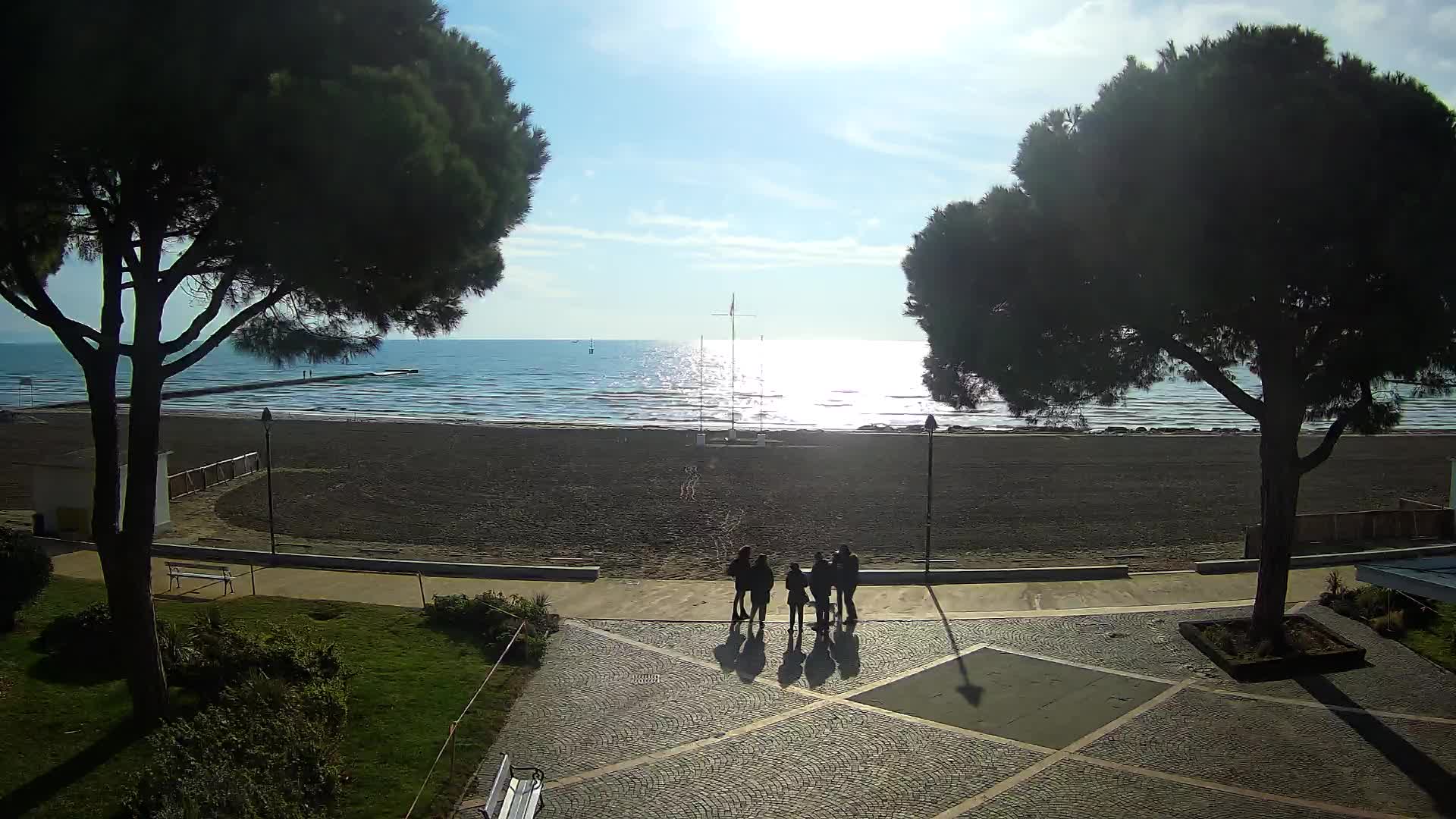 Entrée Plage Grado | Vue en Direct sur le Littoral