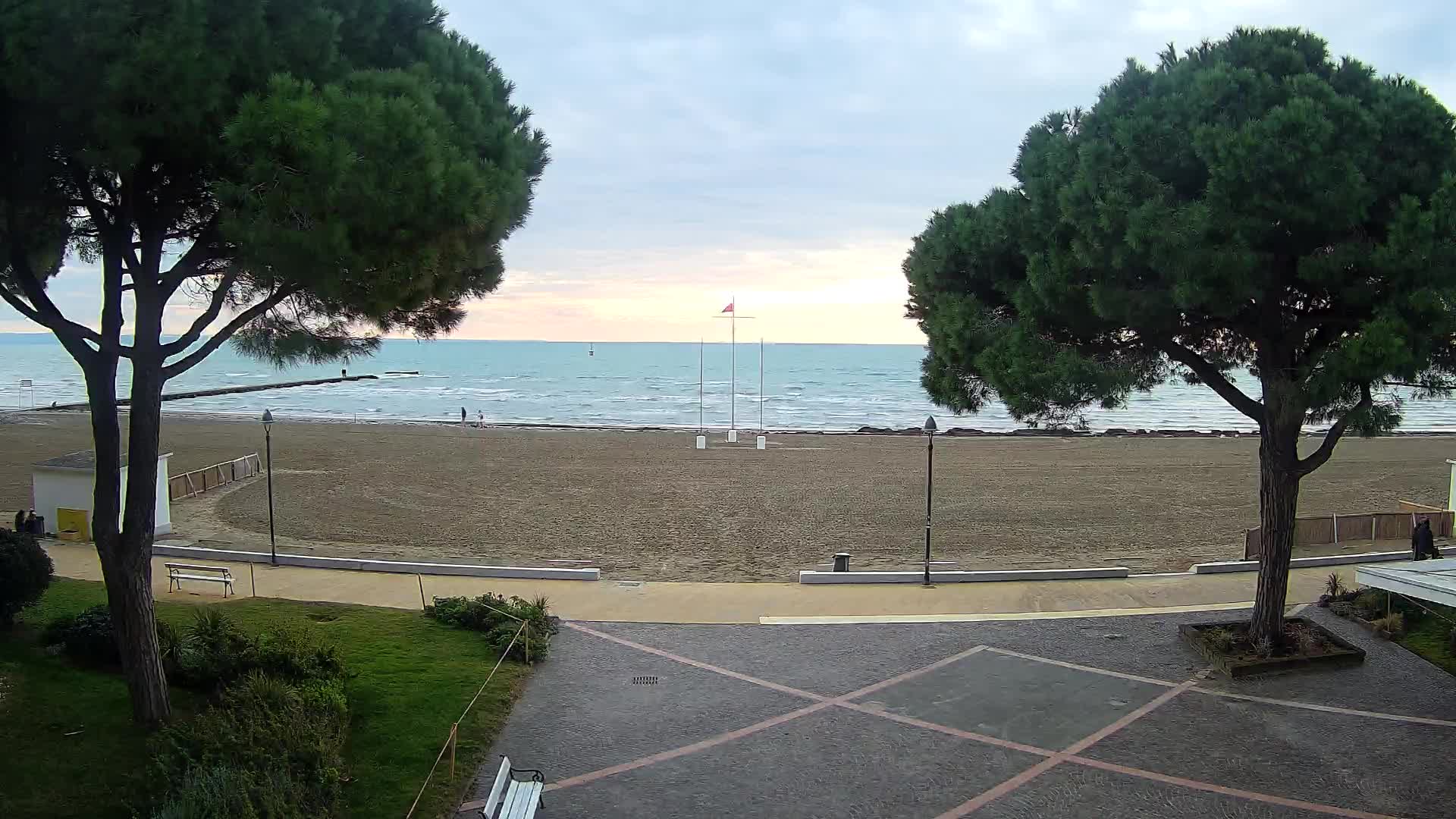 Grado Strand Eingang | Live-Ansicht der Küste