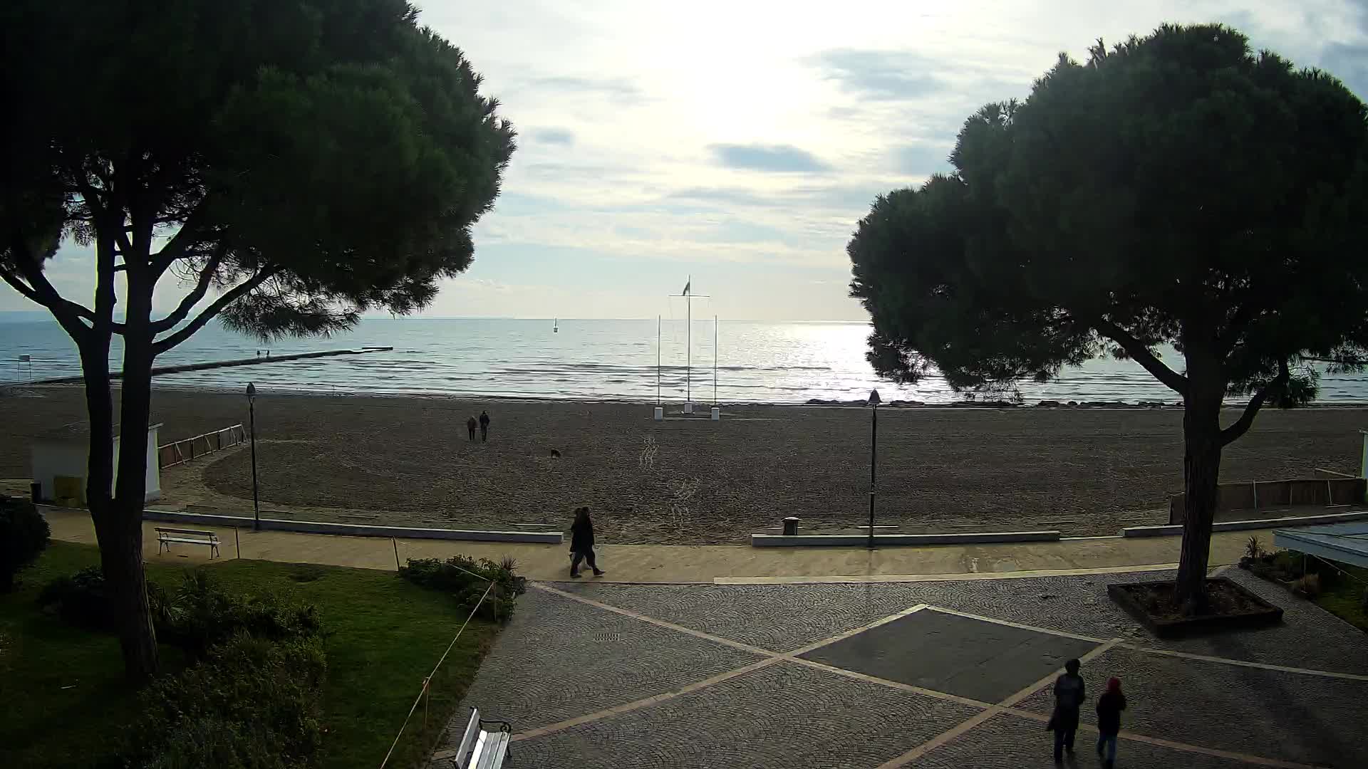 Grado Strand Eingang | Live-Ansicht der Küste