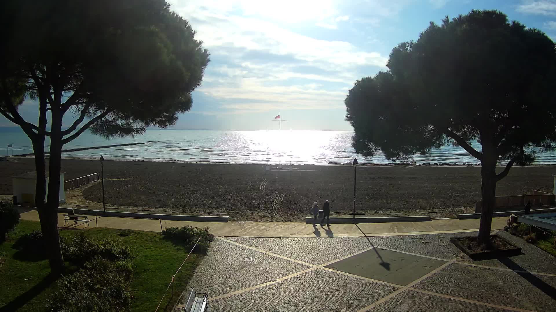 Grado Strand Eingang | Live-Ansicht der Küste