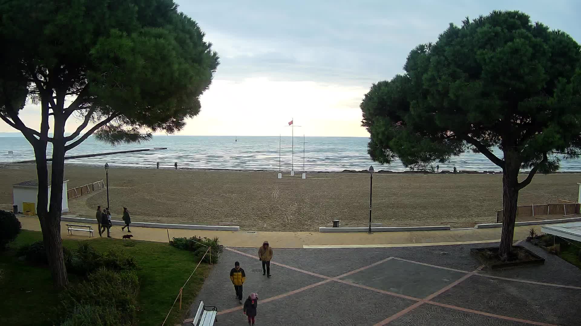 Entrée Plage Grado | Vue en Direct sur le Littoral