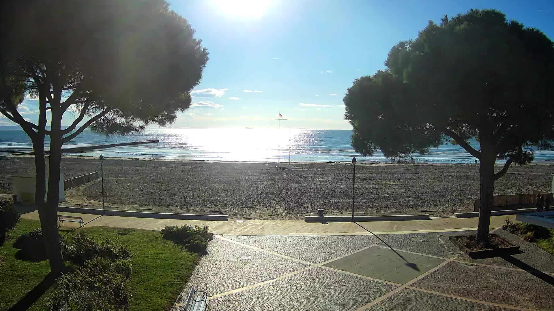 Grado Strand Eingang | Live-Ansicht der Küste