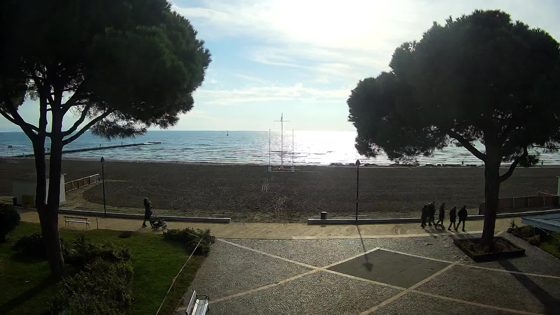 Grado Strand Eingang | Live-Ansicht der Küste